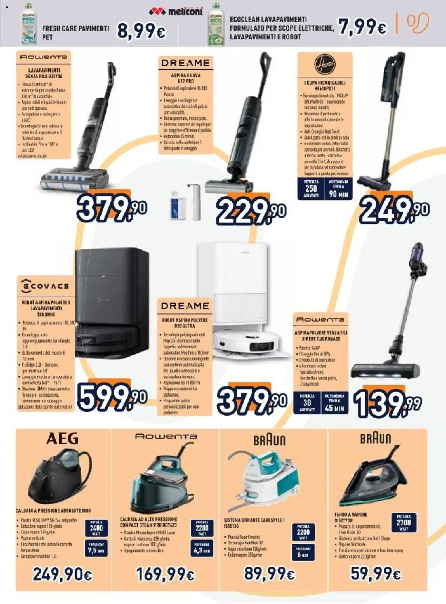 Volantino Unieuro del 13.02.2026 | Pagina: 15 | Prodotti: Rullo, Anticalcare, Aspirapolvere, Robot