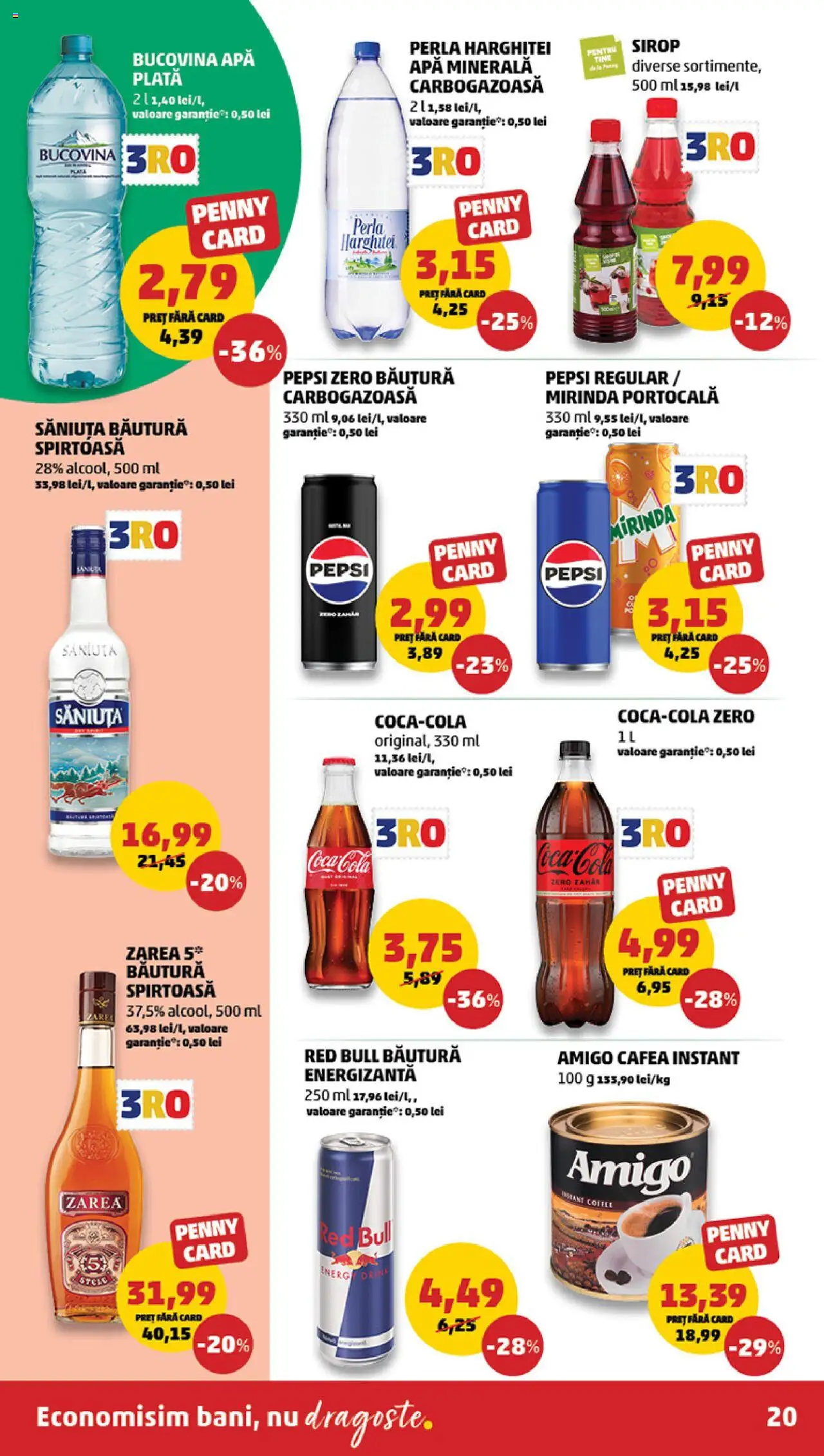 Noul catalog PENNY – valabil de la 01.10.2025 | Pagină: 20 | Produse: Yazı tahtası kalemi, Cafea, Apă, Zahăr