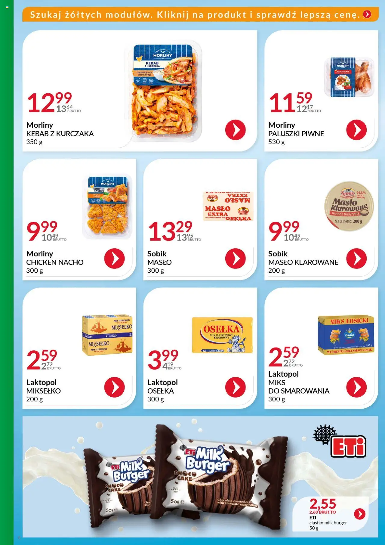Eurocash Gazetka - Katalog Artykułów Spożywczych od 27.07.2025 | Strona: 8 | Produkty: Masło klarowane, Kebab, Nachos, Paluszki