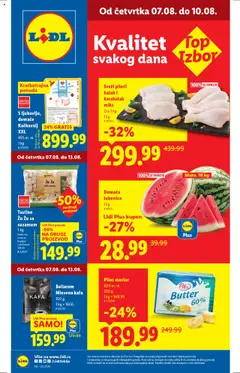 Lidl katalog - pregled Lidl kataloga - važi od 07.08.2025