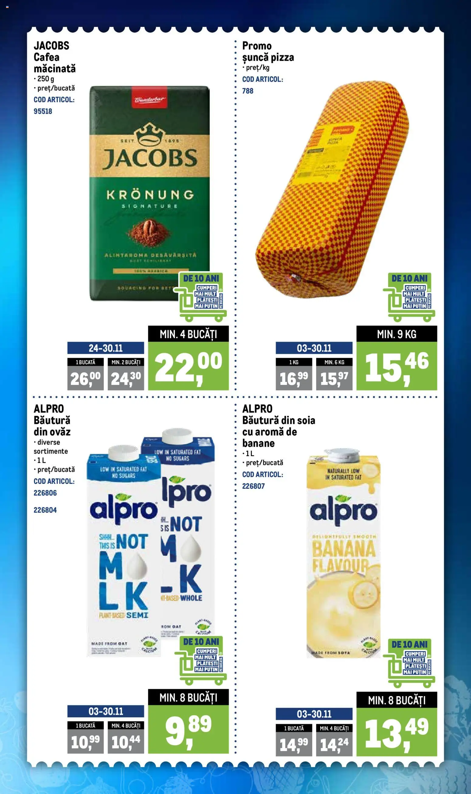 Noul catalog Metro – valabil de la 24.11.2025 | Pagină: 3 | Produse: Köpek çiti, Șuncă, Pizza, Rom