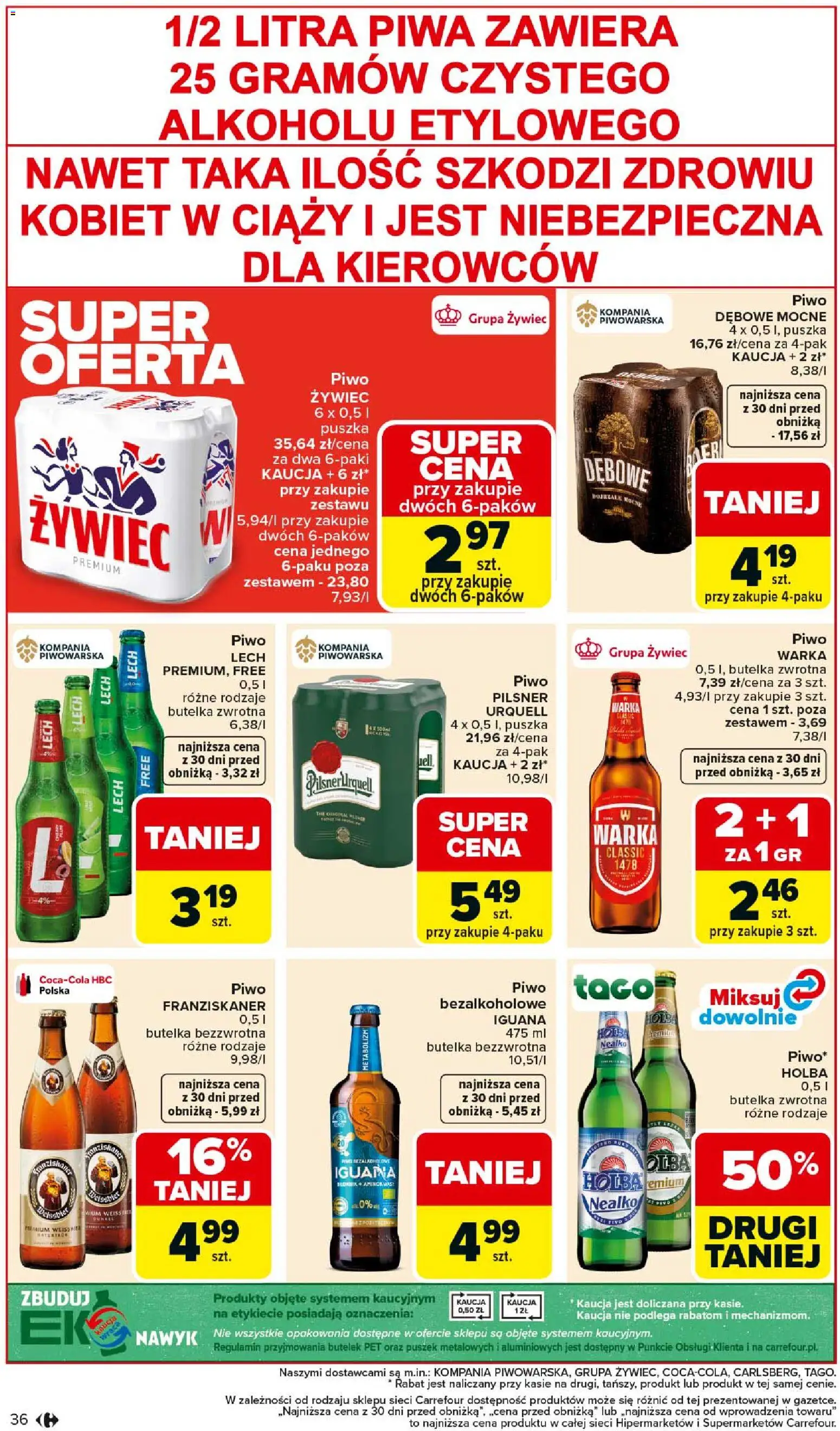 Carrefour gazetka od 02.03.2026 | Strona: 38 | Produkty: Warka, Piwo