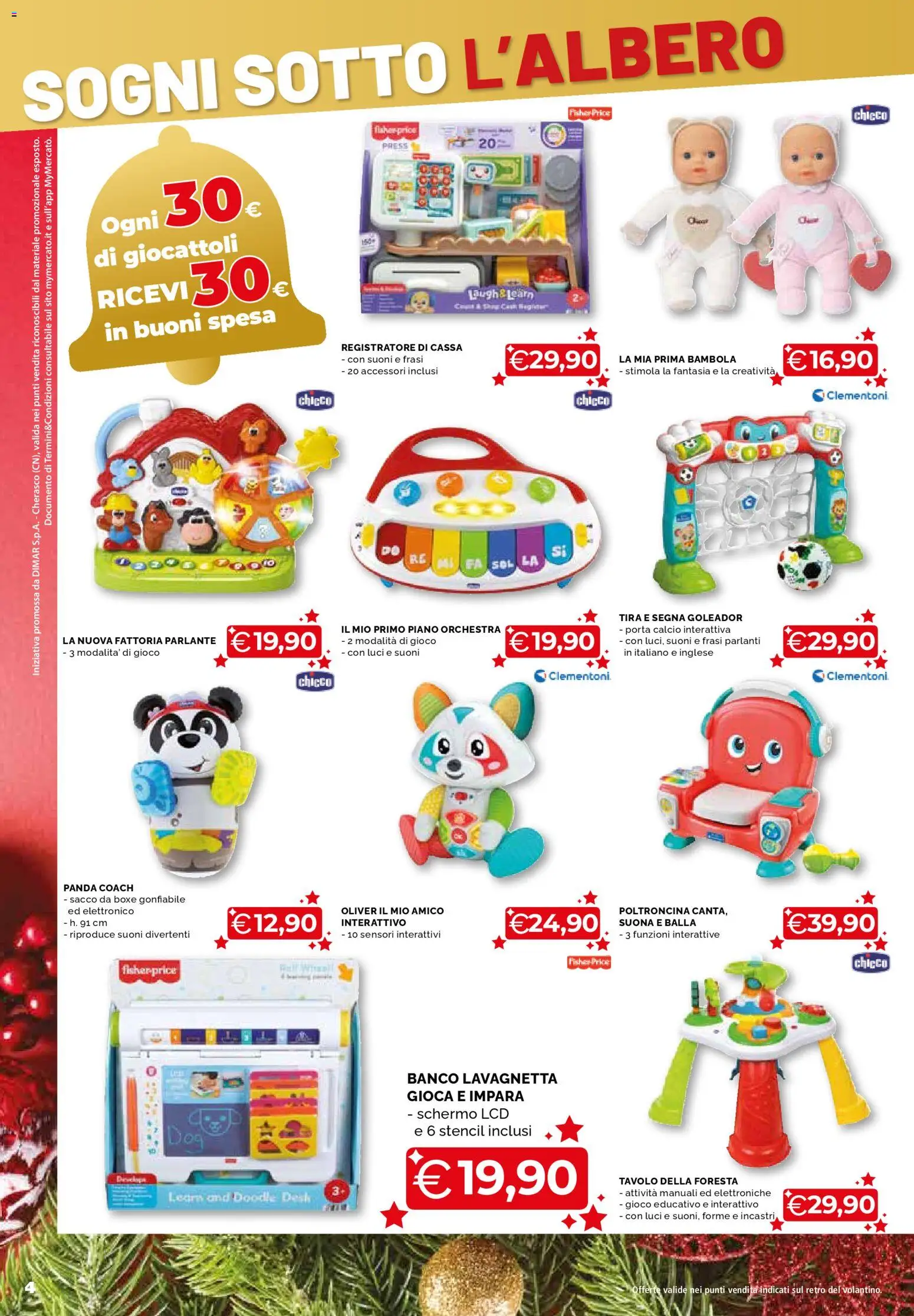 Volantino Mercatò del 20.11.2025 | Pagina: 4 | Prodotti: Schermo, Gioco, Tavolo