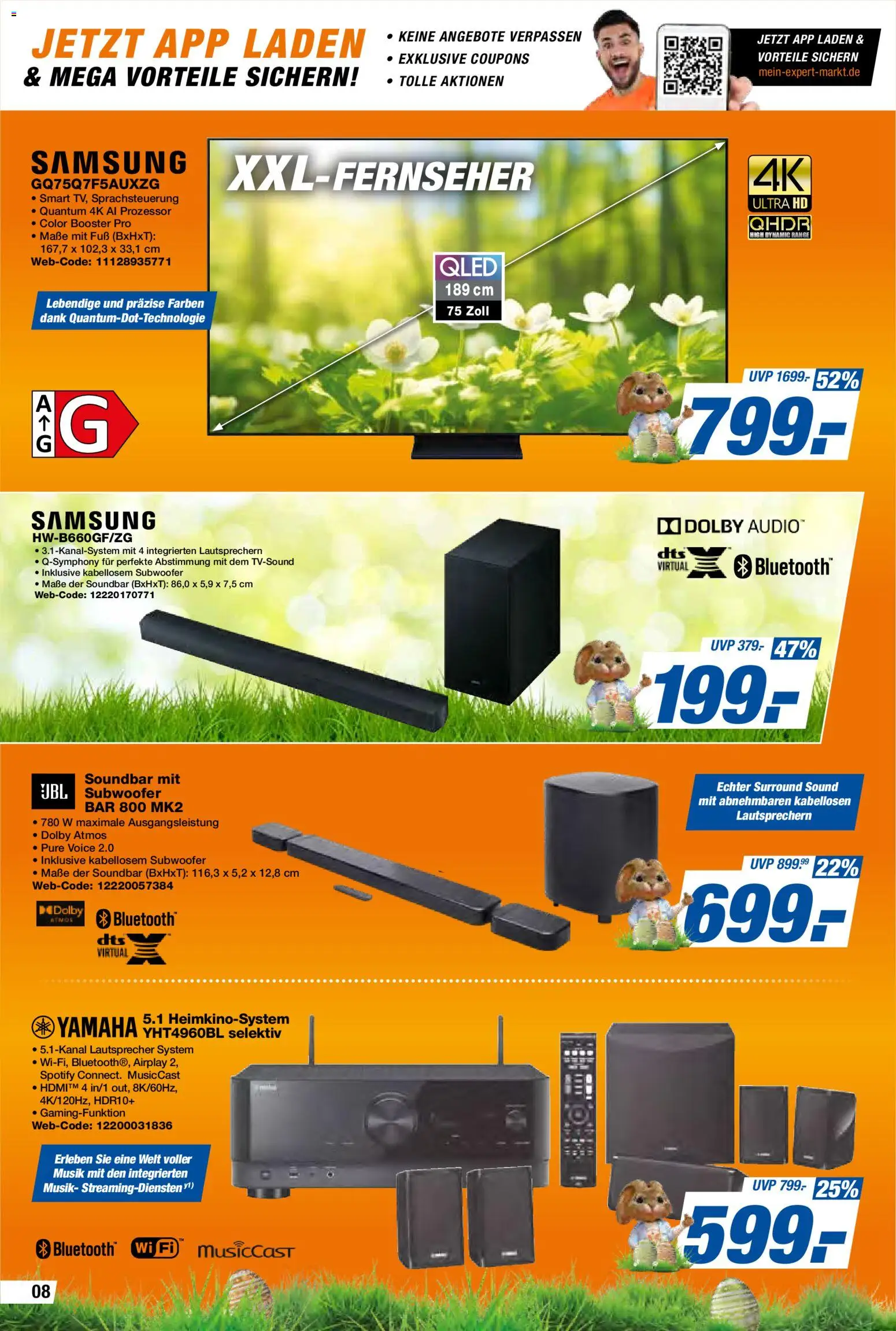 Expert Prospekt 	 – gültig ab 13.03.2026 | Seite: 8 | Produkte: Lautsprecher, Samsung, Soundbar, Audio