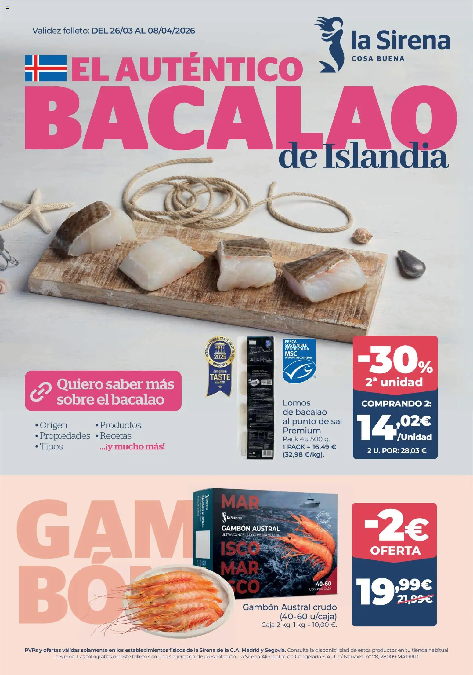 La Sirena folleto │ válido desde el 26.03.2026 | Página: 1 | Productos: Té, Caja