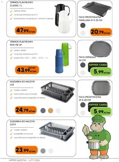 Pogląd oferty "Hipper Gazetka" - ważna od 05.02.2026 | Strona: 7 | Produkty: Suszarka, Talerze, Sztućce