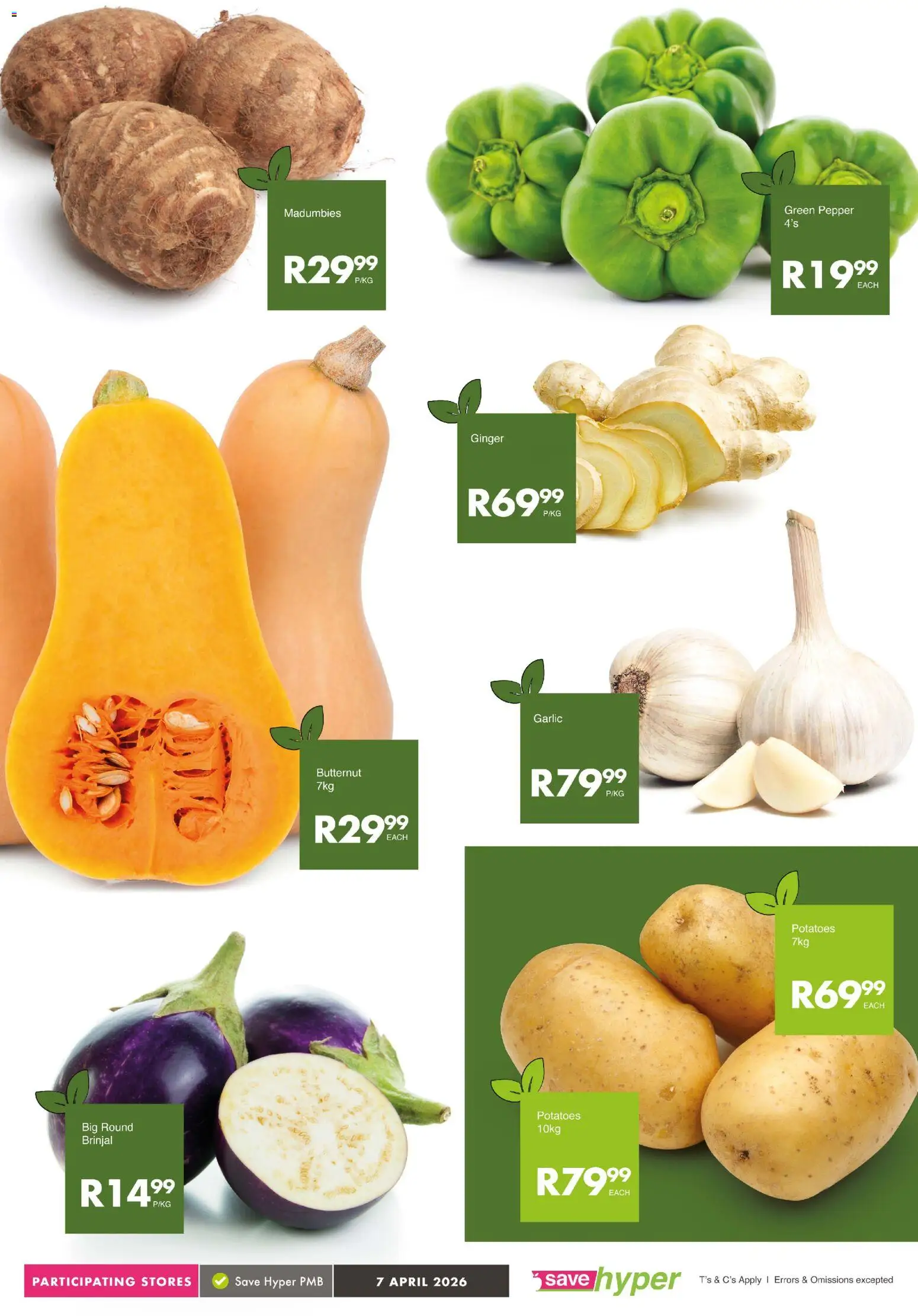 New Save catalogue – valid from 07.04.2026 | Page: 6 | Products: Potatoes, Pepper, Garlic