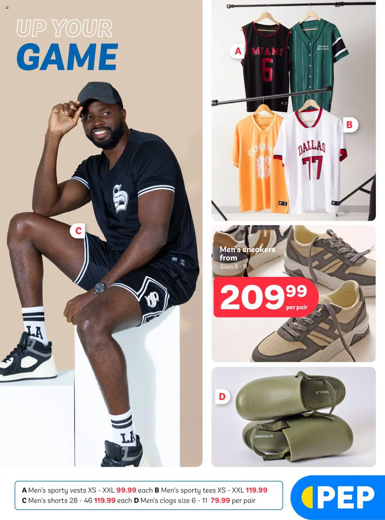 PEP Men's Clothing Specials │ valid from 22.08.2025 | Page: 4 | Products: Shorts, Sneakers