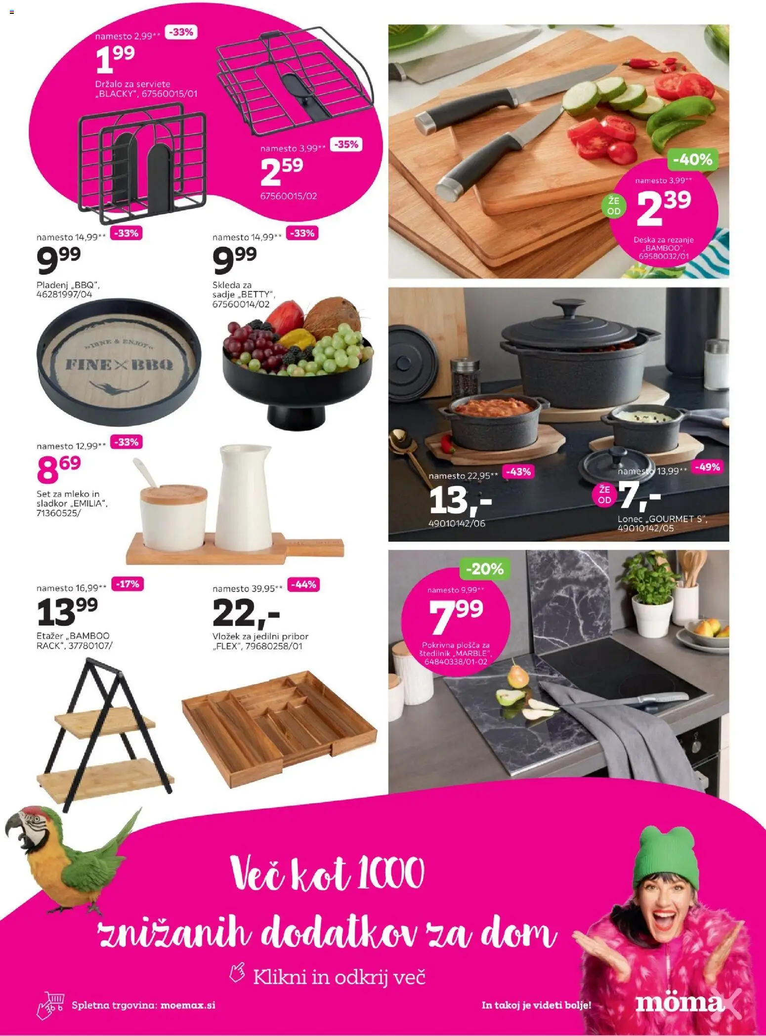 Novi Mömax katalog ponudbe – veljaven od 19.01.2026 | Stran: 3 | Izdelki: Pribor, Mleko, Sadje, Sladkor