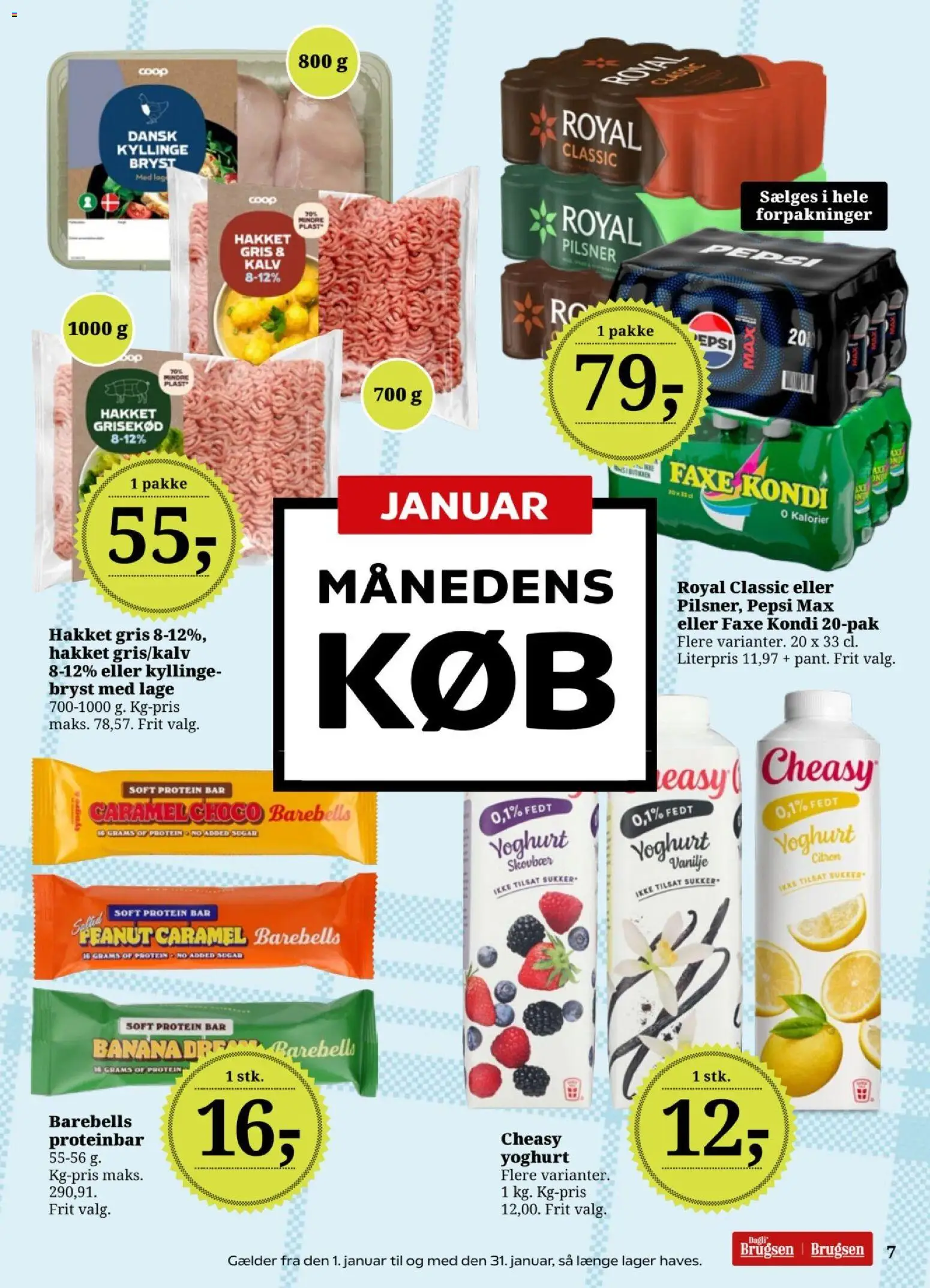 Dagli'Brugsen tilbudsavis – gyldig fra 16.01.2026 | Side: 8 | Produkter: Faxe Kondi, Sukker, Pepsi, Pepsi Max