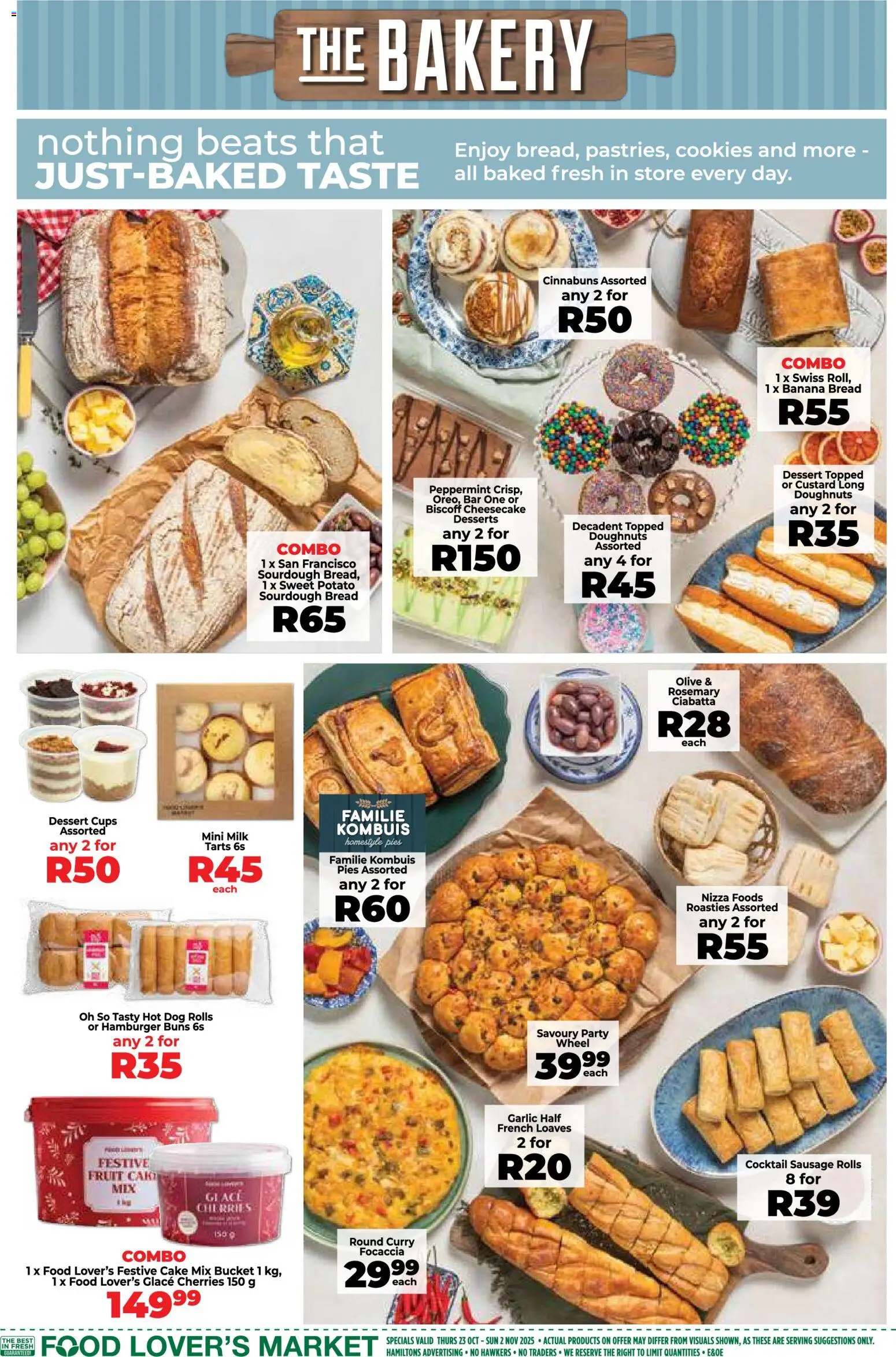 New Food Lover's Market catalogue – valid from 23.10.2025 | Page: 5 | Products: Bakery, Milk, Fruit, Sausage