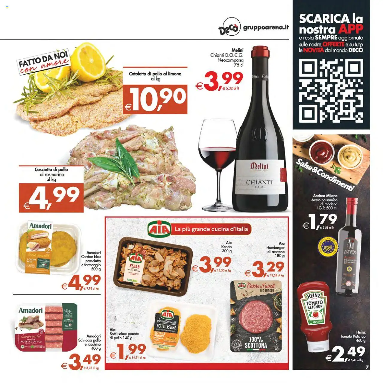 Volantino Decò del 22.08.2025 | Pagina: 7 | Prodotti: Rosmarino, Pollo, Tacchino, Hamburger