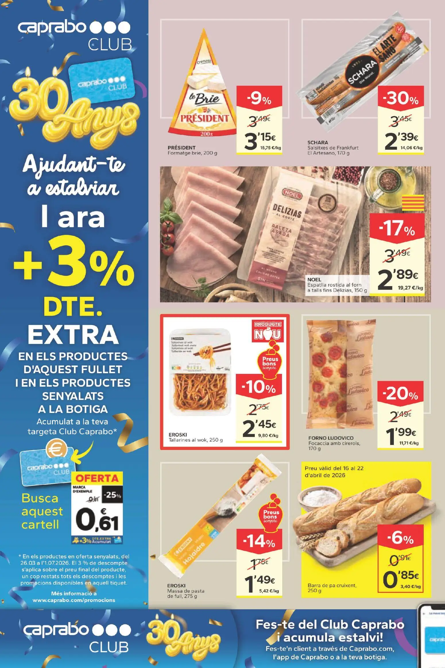 Caprabo folleto │ válido desde el 16.04.2026 | Página: 4 | Productos: Pasta, Ρυζογκοφρέτα
