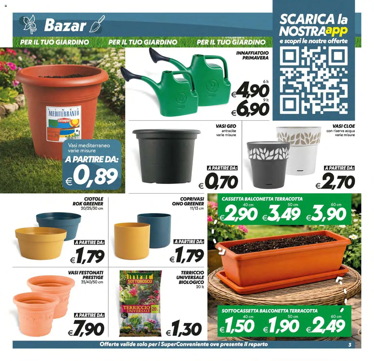 Volantino SuperConveniente del 17.03.2026 | Pagina: 28 | Prodotti: Acqua, Terriccio