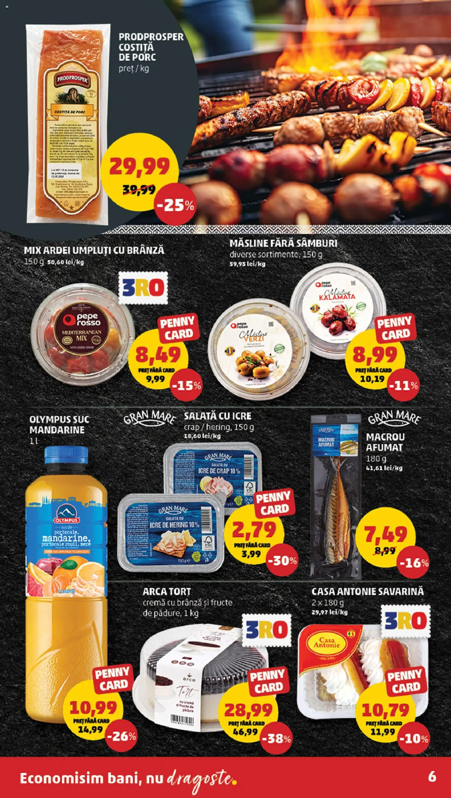 Noul catalog PENNY – valabil de la 29.04.2026 | Pagină: 6 | Produse: Măsline, Cremă, Bere, Portocale