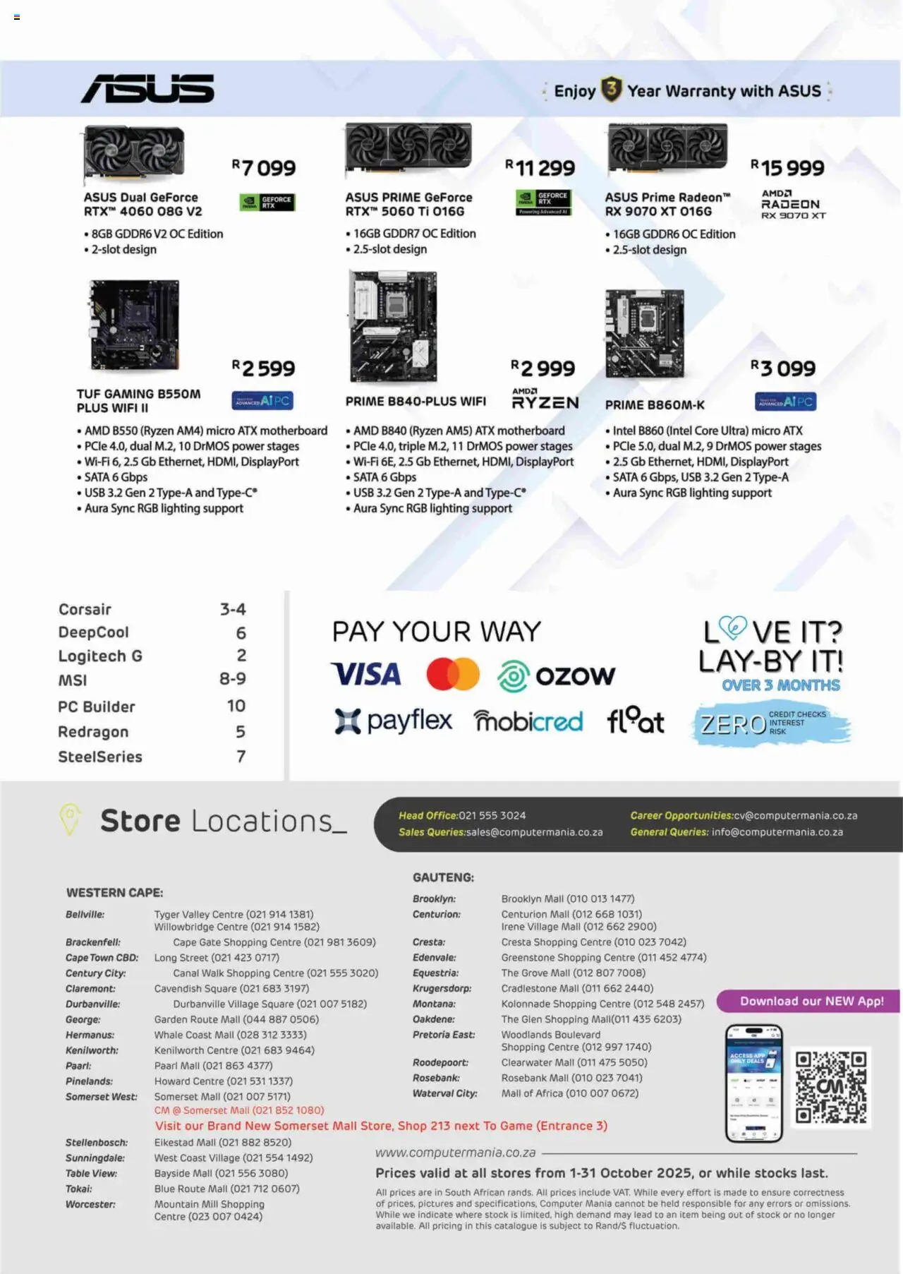 New Computer Mania catalogue – valid from 01.10.2025 | Page: 2 | Products: PC, USB, Gate, Stock