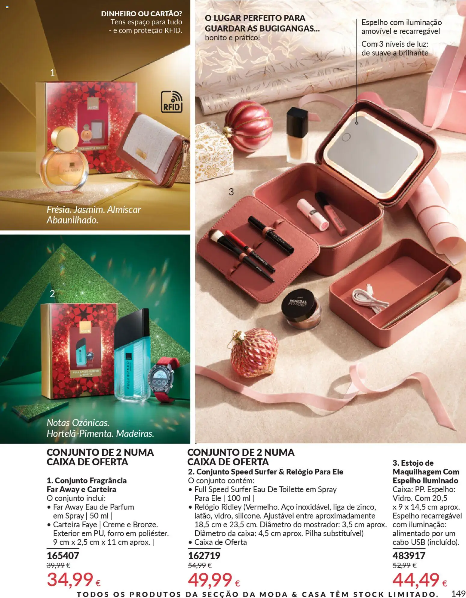 Catálogo Avon Campanha 1 │ válido de 01.01.2026 | Página: 149 | Produtos: Relógio, Eau de toilette, Espelho, Creme