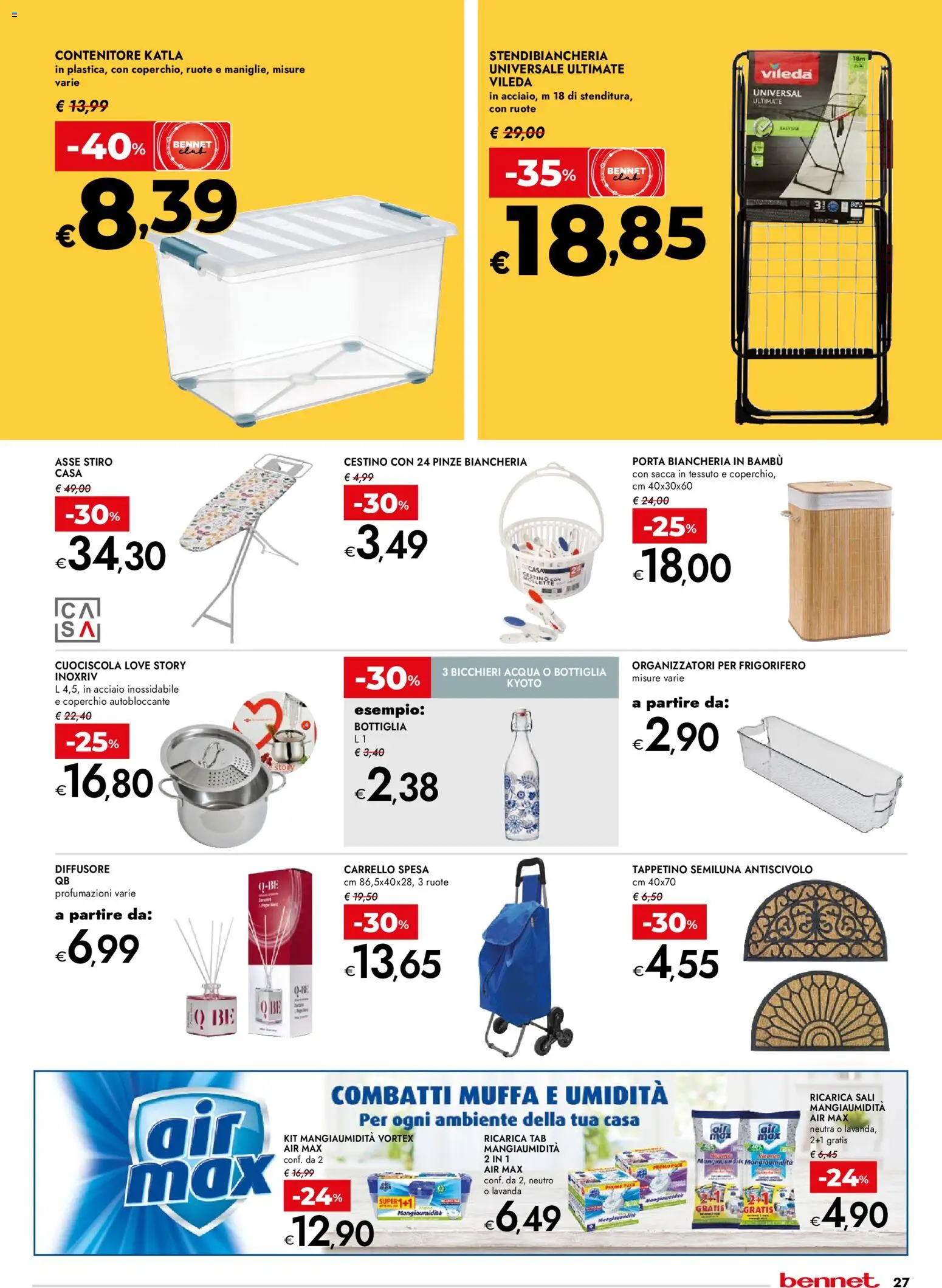 Volantino bennet del 12.02.2026 | Pagina: 27 | Prodotti: Contenitore, Frigorifero, Pinze, Lavanda