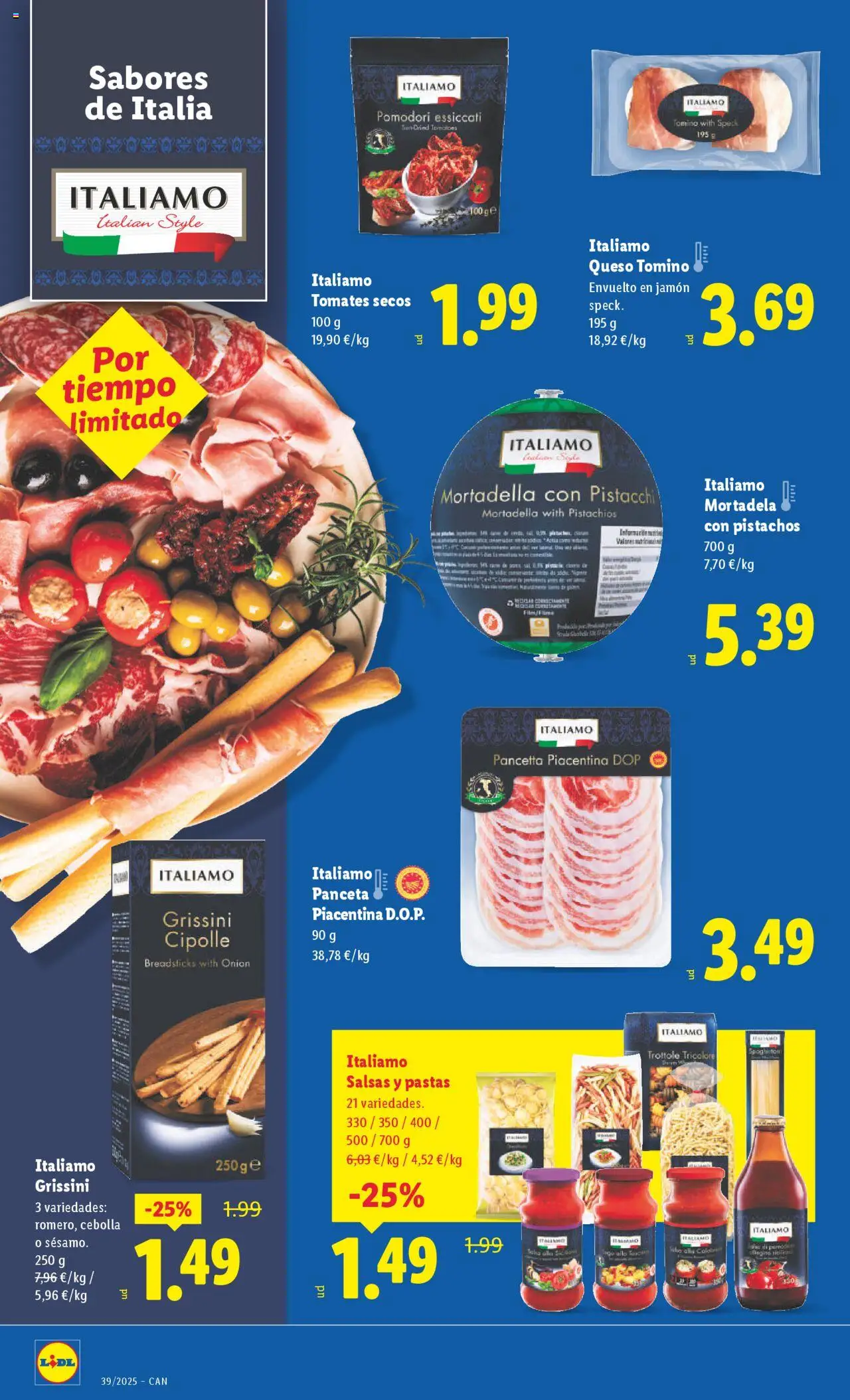Lidl - Canarias │ válido desde el 22.09.2025 | Página: 22 | Productos: Ηλεκτρικός φούρνος, Pasta, Παγωμένο τσάι, Mortadela