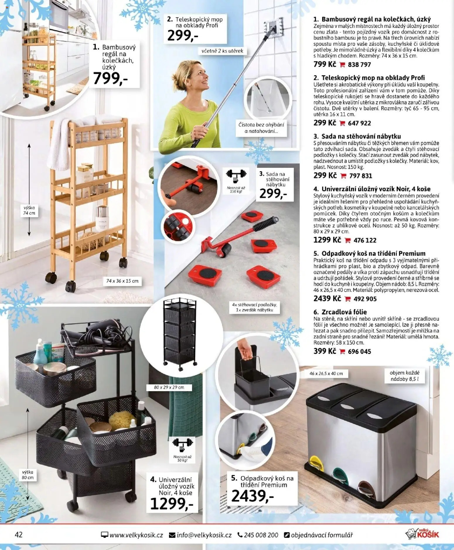 Velký Košík katalog prosinec 2025 od 01.12.2025 | Strana: 42 | Produkty: Fólie, Koš, Kuchyně, Utěrka