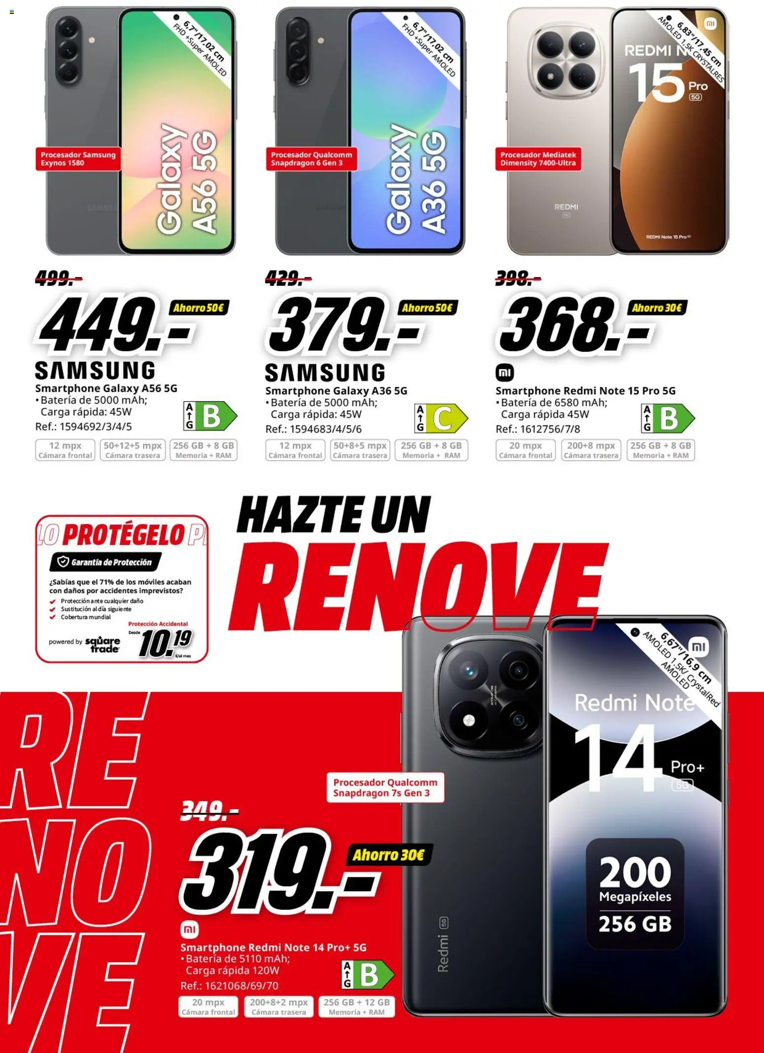 Media Markt folleto │ válido desde el 11.03.2026 | Página: 2 | Productos: Smartphone, Cámara, Batería