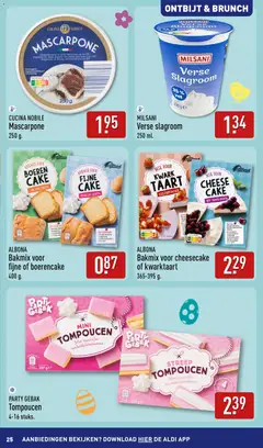 Aldi folder - Paasfolder - Voorbeeld van een folder van Aldi, geldig van 16.03.2026 | Pagina: 25 | Producten: Eieren, Pan, Roomboter, Crème