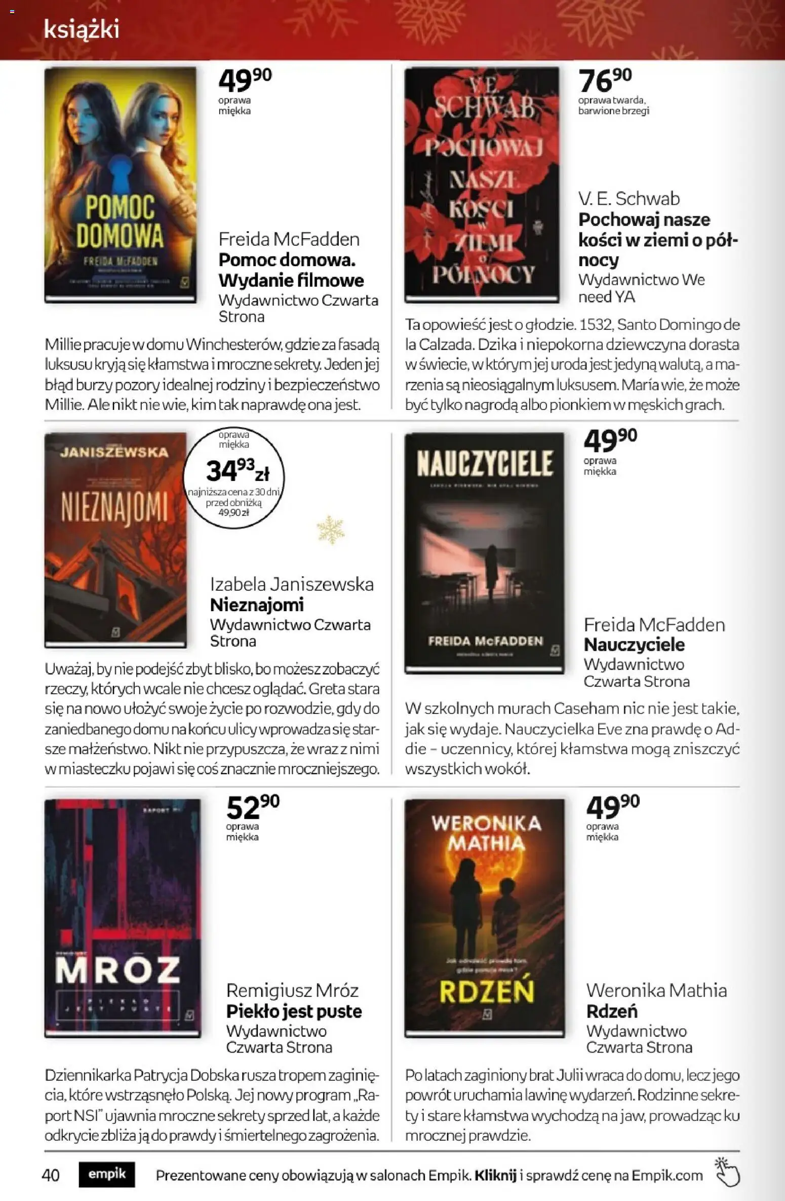 Empik promocje - Tom kultury Książki od 10.12.2025 | Strona: 40 | Produkty: Książki