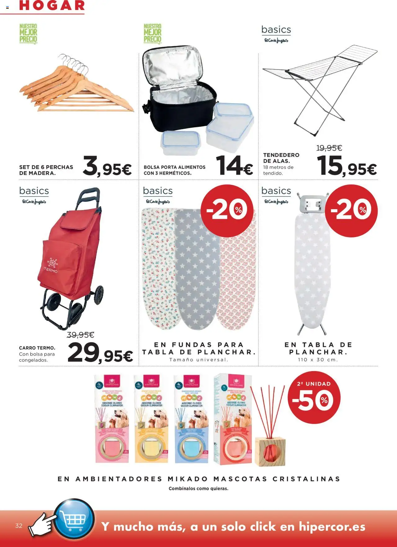 Hipercor catálogo │ válido desde el 09.10.2025 | Página: 36 | Productos: Tendedero, Bolsa, Κούβα