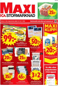 ICA Maxi - Haninge - Förhandsvisning av reklamblad från butik ICA Maxi aktuell från 05.01.2026