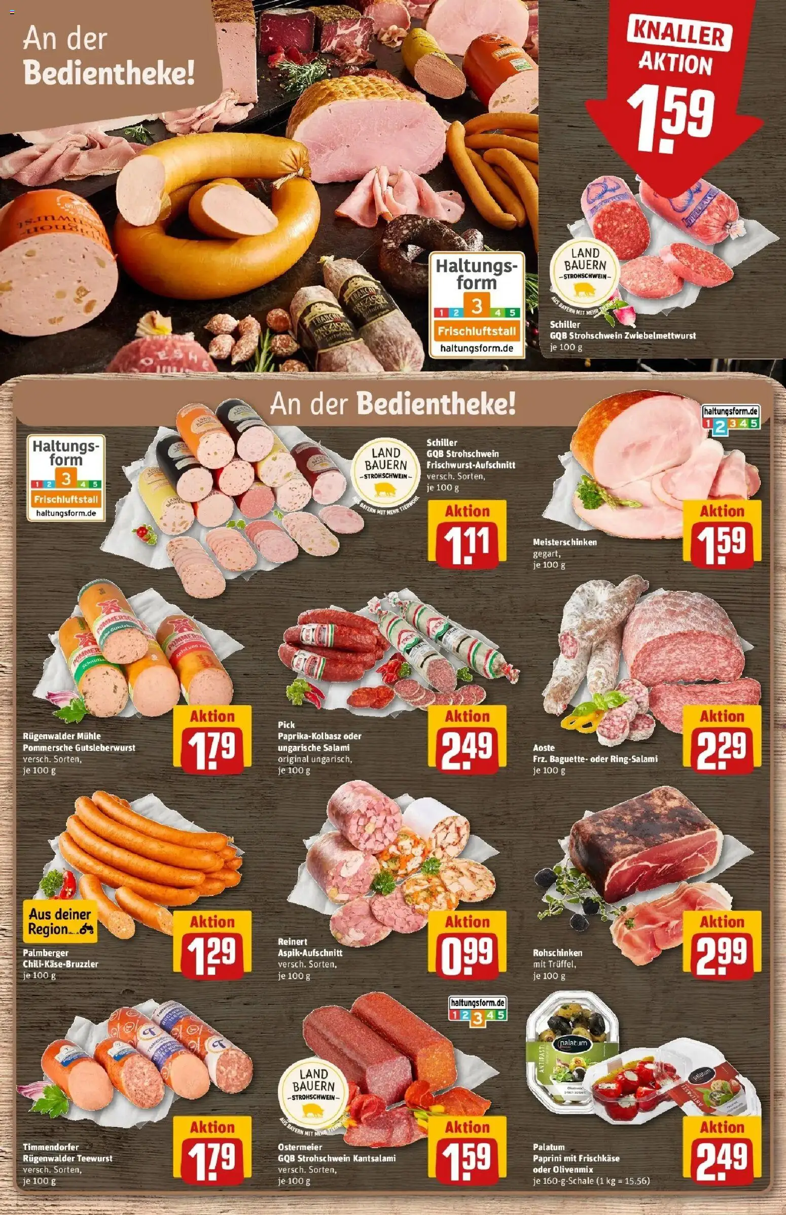 Rewe Prospekt Olching Geiselbullach	 – gültig ab 30.03.2026 | Seite: 14 | Produkte: Mühle, Baguette, Salami, Frischkase