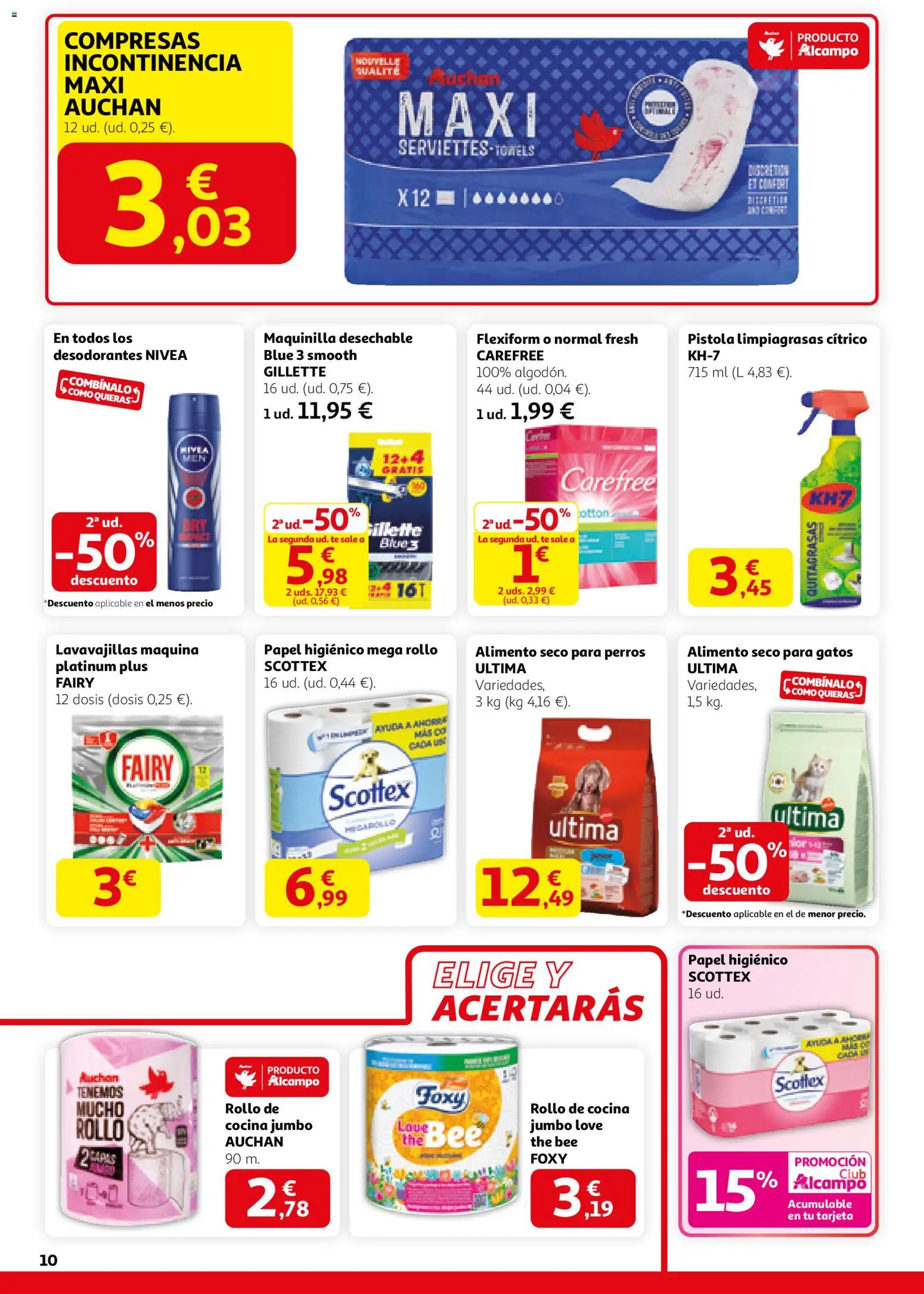 Alcampo - SST catalan  │ válido desde el 29.01.2026 | Página: 10 | Productos: Papel higienico, Té, Lavavajillas, Γλυφιτζούρι