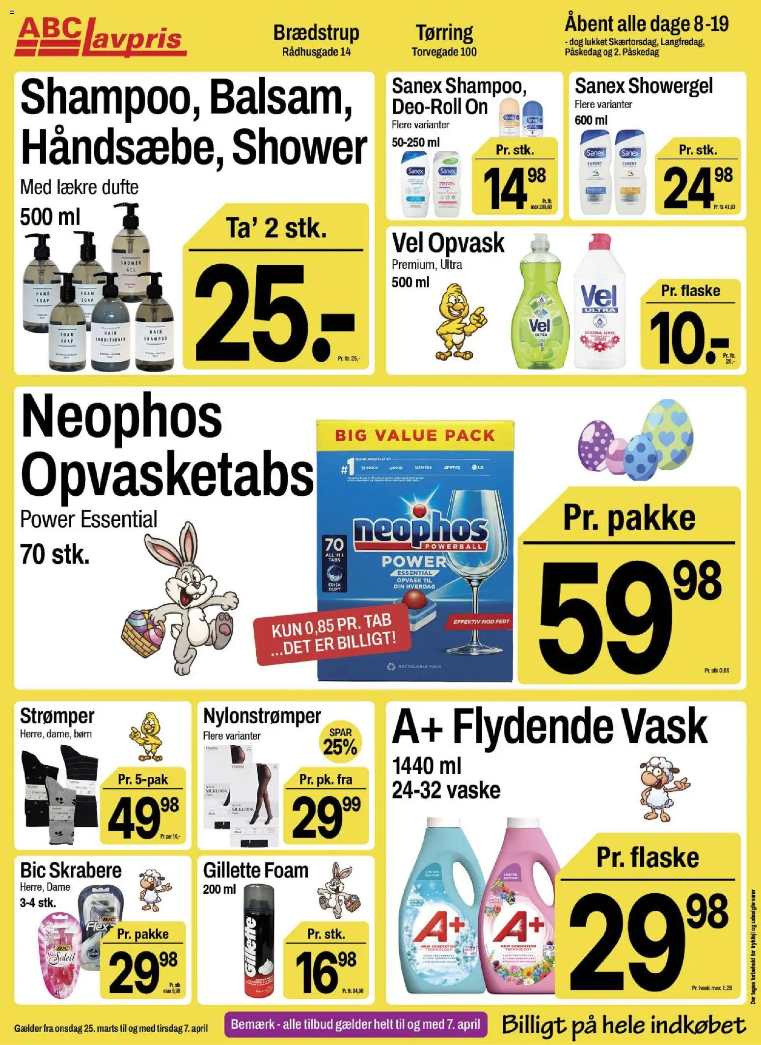 Abc Lavpris tilbudsavis – gyldig fra 25.03.2026 | Side: 15 | Produkter: Shampoo, PC, Strømper, Nylonstrømper