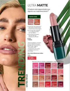 Ultra Matte Batom para Lábios, Batom com 25% mais pigmento para uma cor impactante e mate numa só passagem. │ válido de 01.08.2025 | Página: 60 | Produtos: Blush, Batom, Óleo