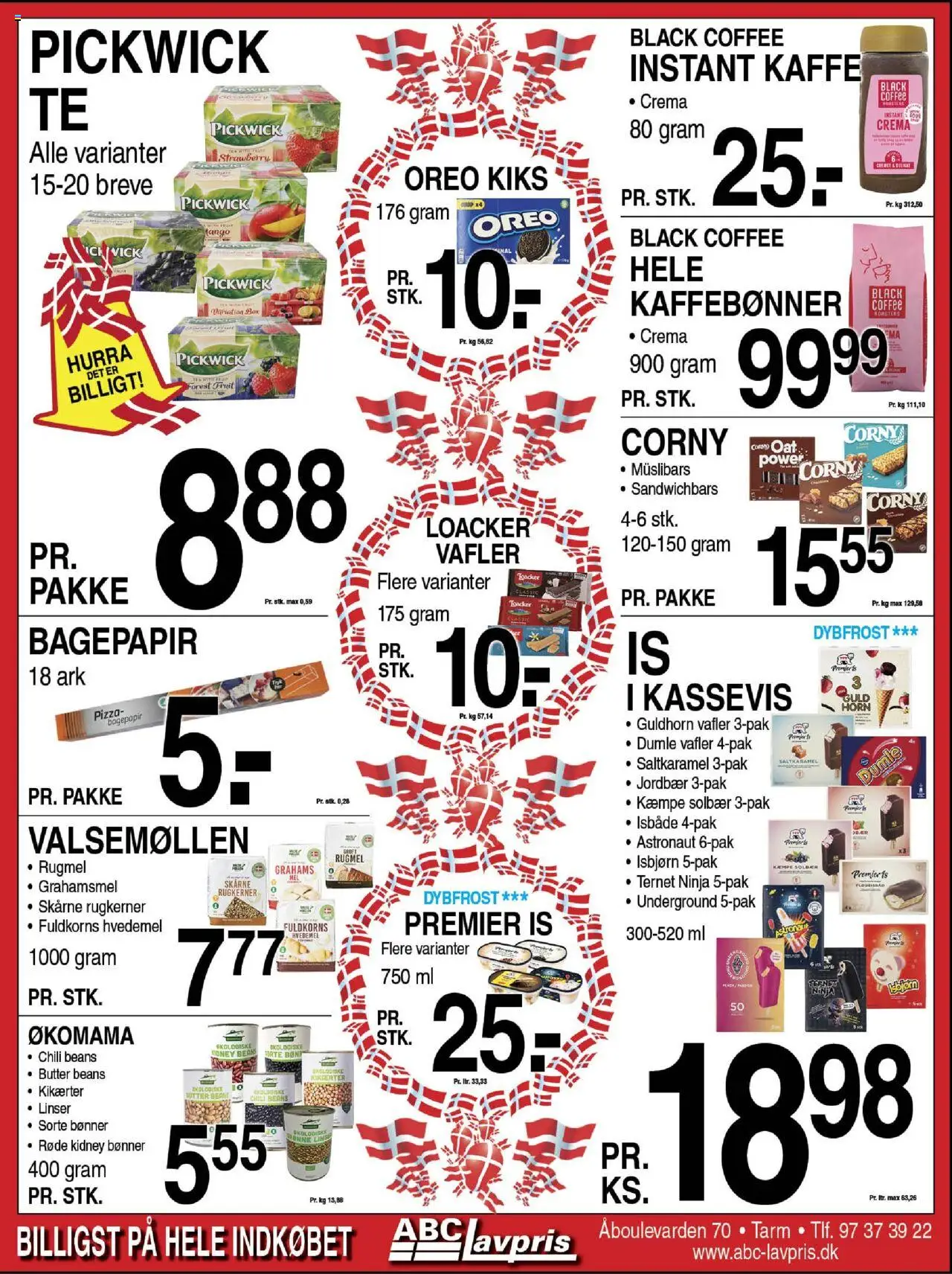 Abc Lavpris tilbudsavis – gyldig fra 17.09.2025 | Side: 3 | Produkter: Vafler, Sorte Bønner, Oreo, Instant Kaffe