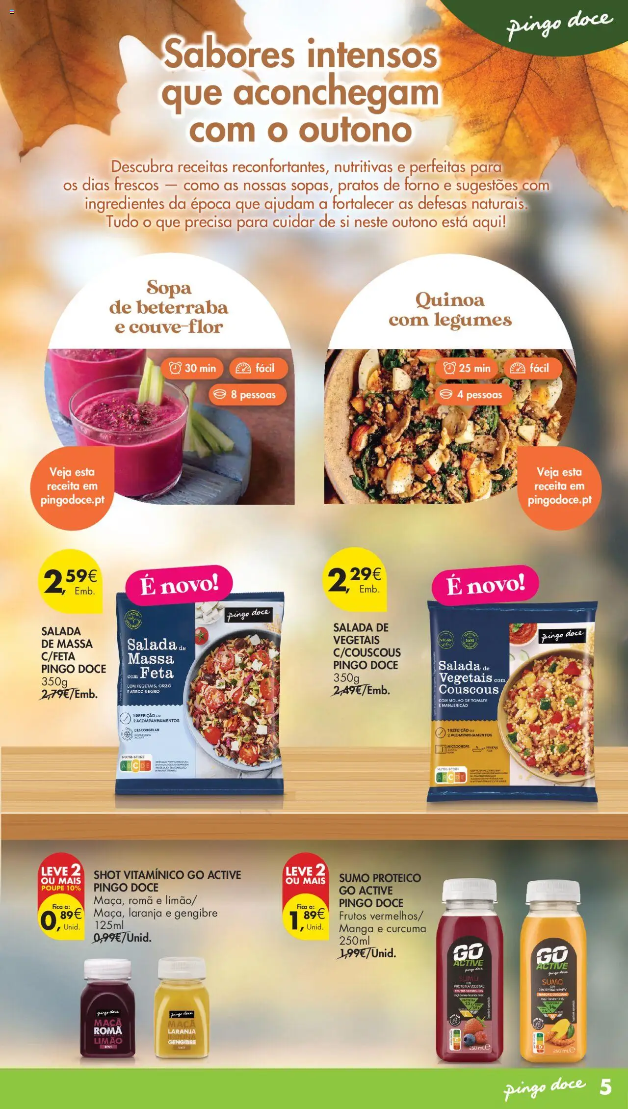 Pingo Doce - Escolhas Equilibradas │ válido de 21.10.2025 | Página: 5 | Produtos: Molho de tomate, Forno, Tomate, Salada