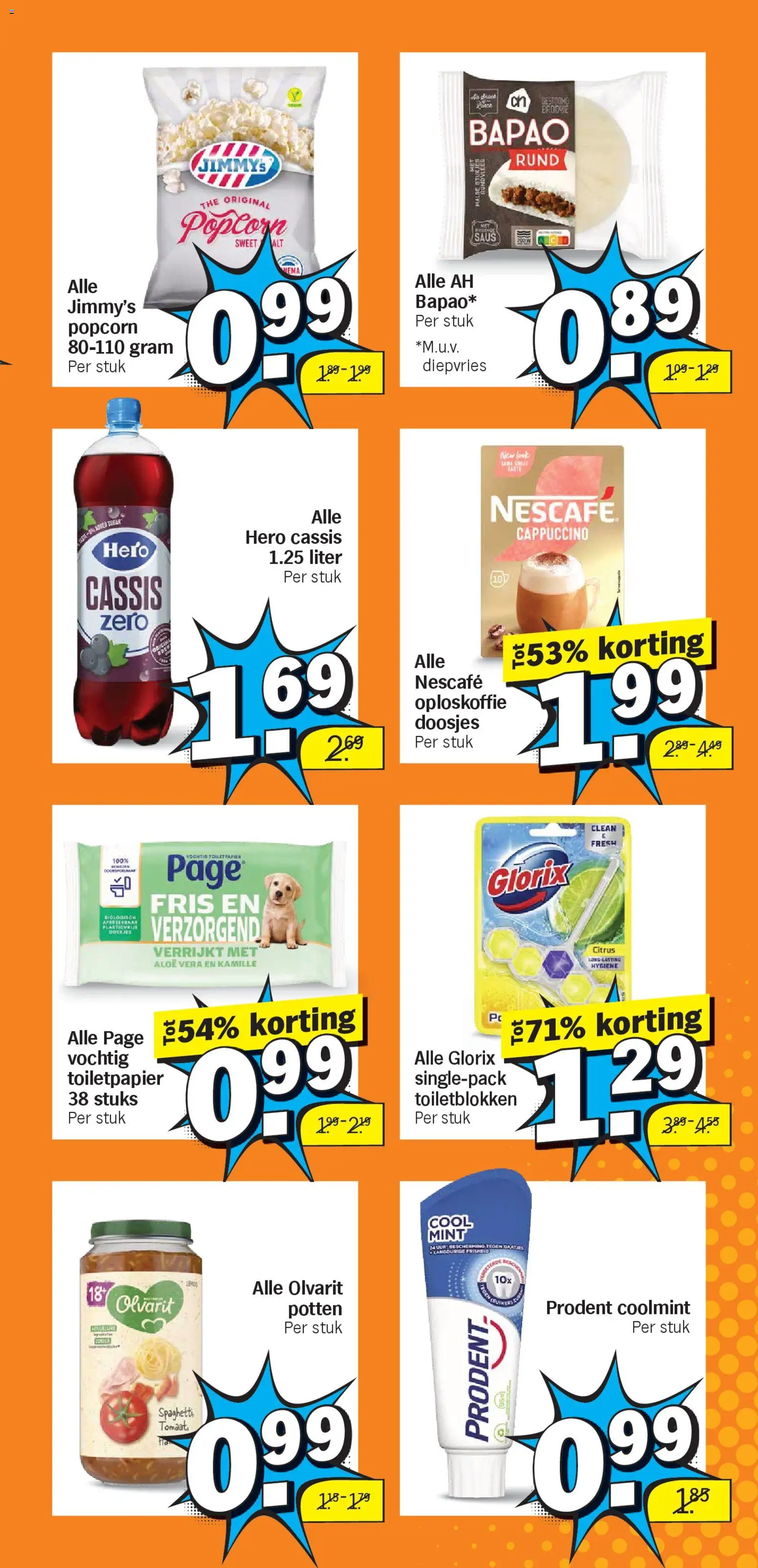 {H1} | Pagina: 6 | Producten: Oploskoffie, Cassis, Toilet, Toiletpapier