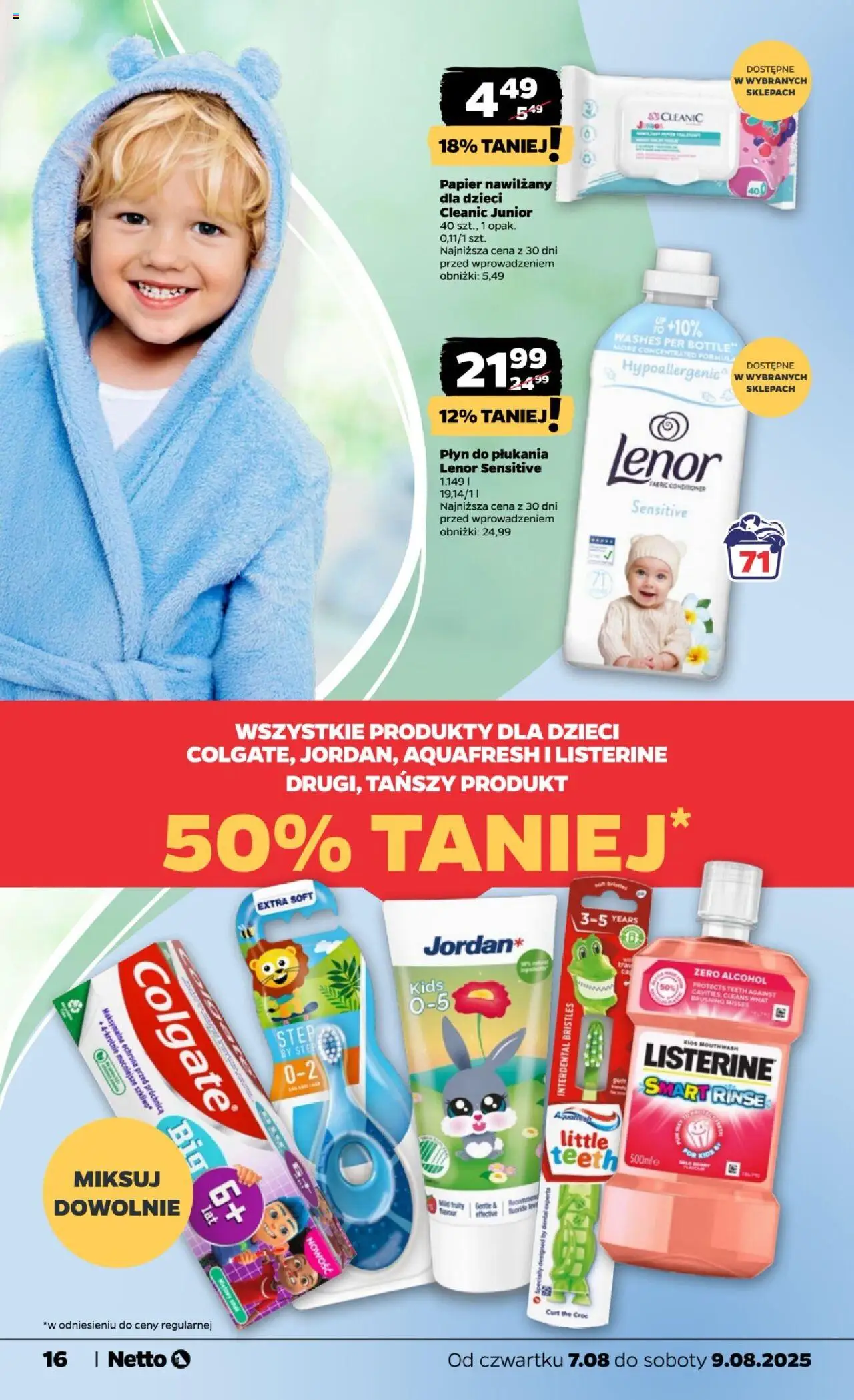 Netto gazetka - Spożywcza od 07.08.2025 | Strona: 16 | Produkty: Płyn do płukania Lenor, Lenor płyn do płukania