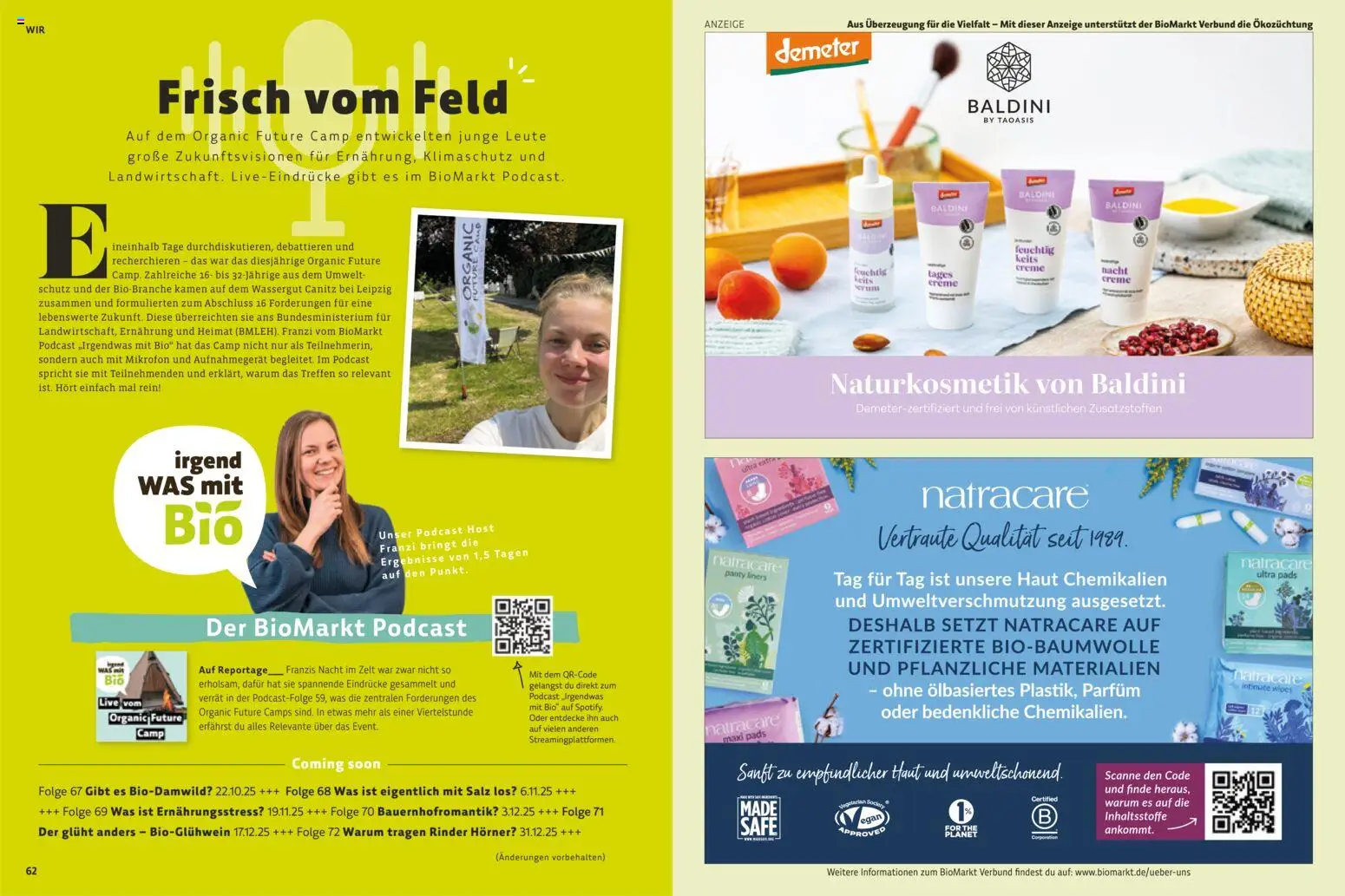 Denns BioMarkt  KREO Magazin gültig ab 21.10.2025 | Seite: 32 | Produkte: Salz, Mikrofon, Parfüm, Creme