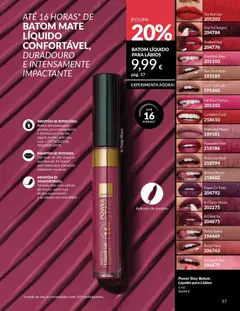 Pré-visualização BATOM MATE LÍQUIDO, BATOM LÍQUIDO PARA LÁBIOS válido de 01.02.2026 | Página: 59