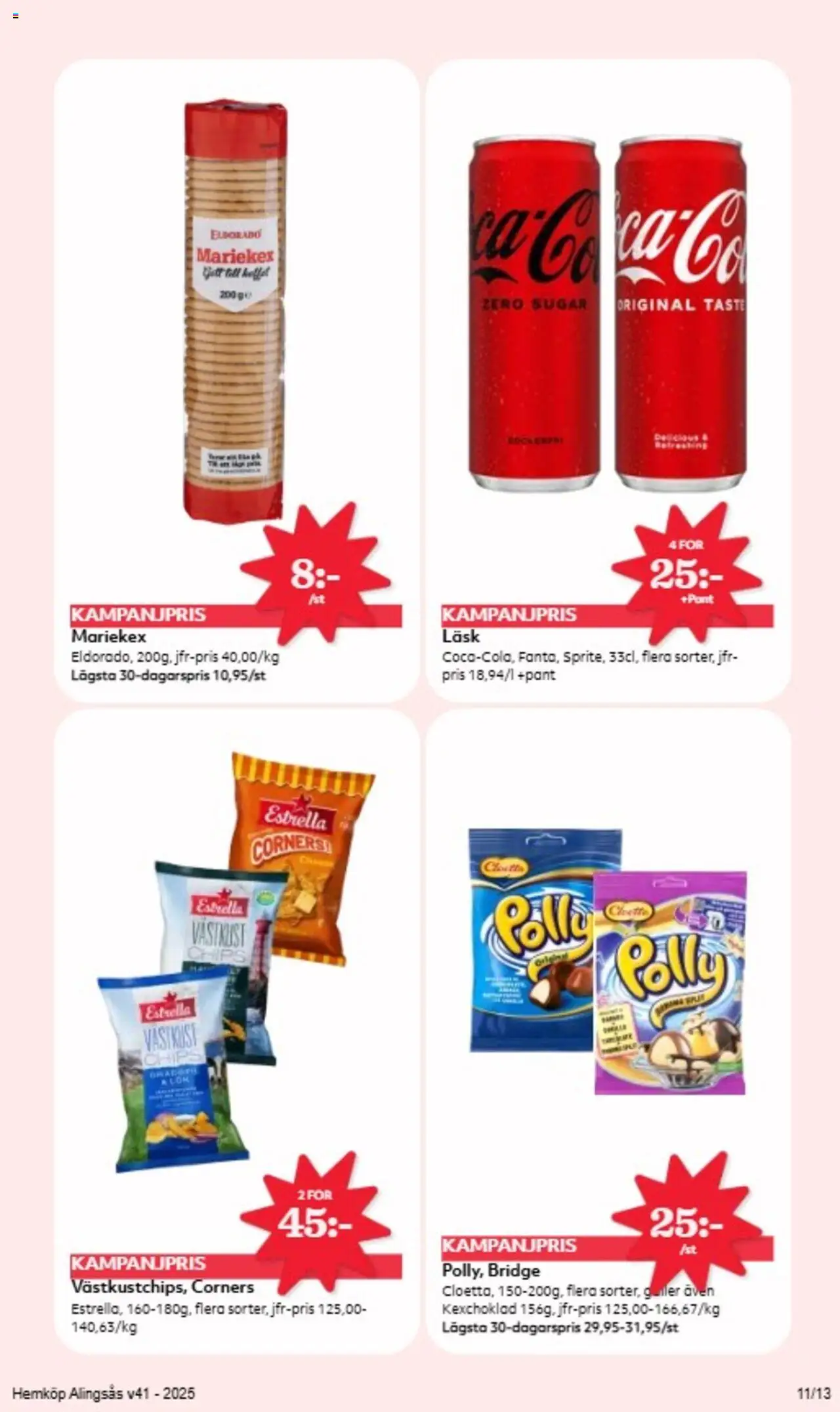 Hemköp reklamblad aktuell från 06.10.2025 | Sida: 11 | Produkter: Chips