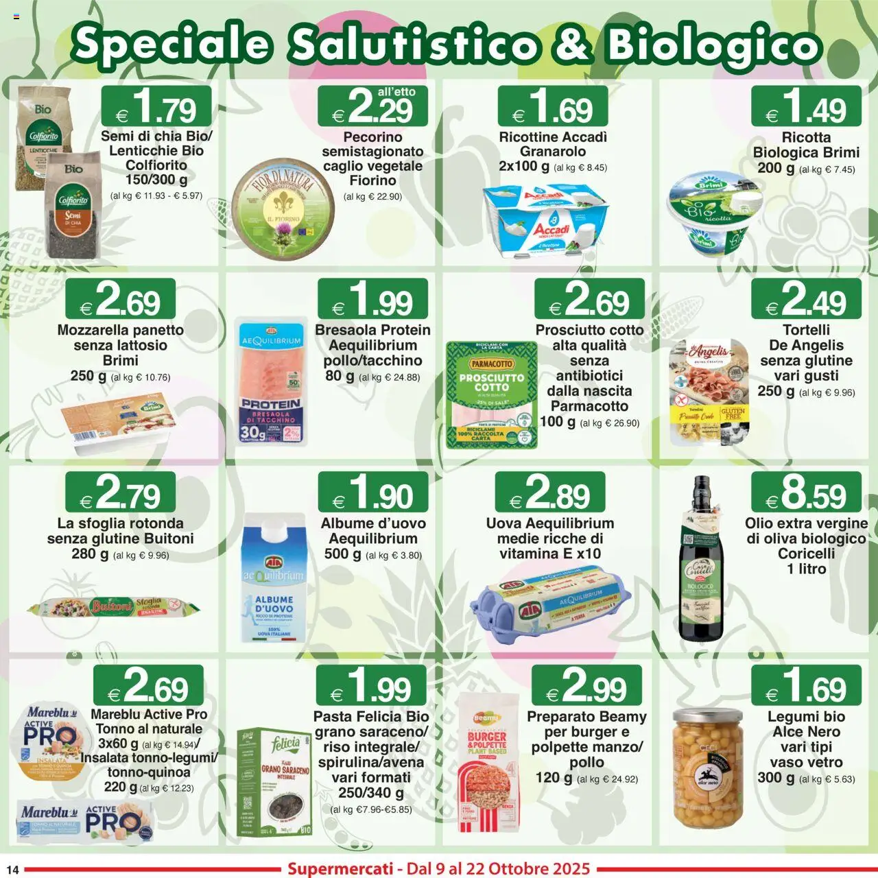 Volantino Sì con Te del 09.10.2025 | Pagina: 14 | Prodotti: Lenticchie, Tonno, Polpette, Vaso