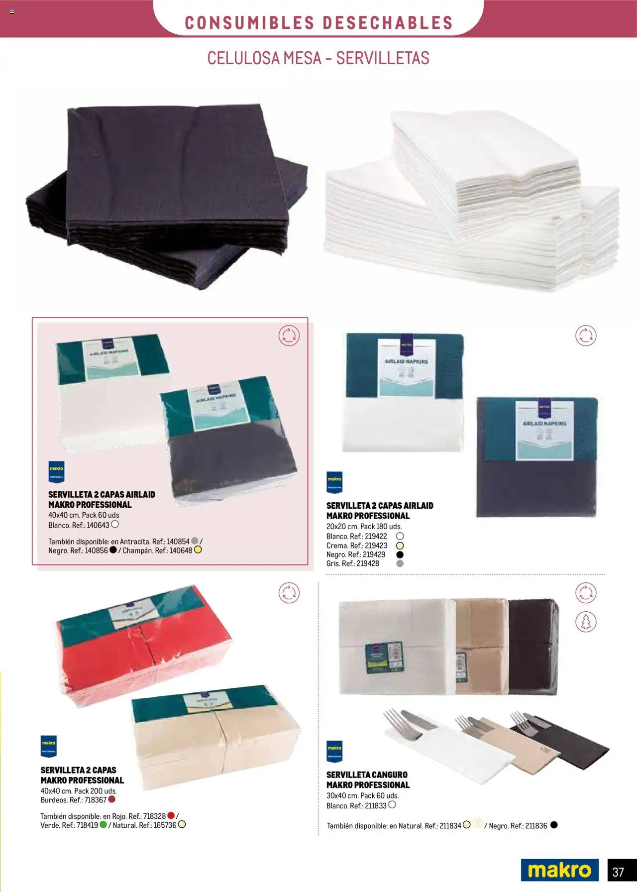 Makro - Catalogo Desechables Take Away Sur2 │ válido desde el 07.07.2025 | Página: 37 | Productos: Mesa