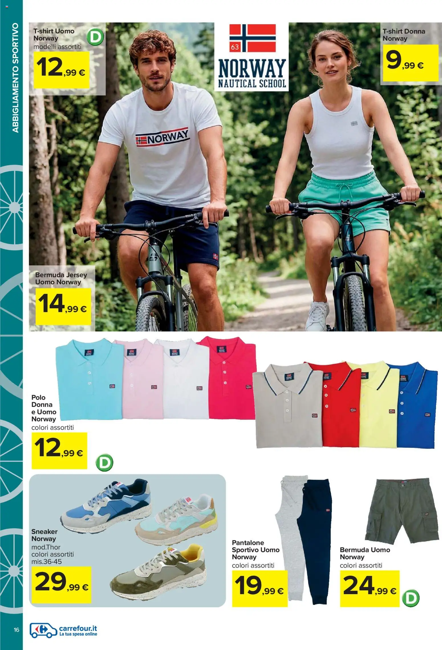 Volantino Carrefour del 20.04.2026 | Pagina: 16 | Prodotti: Bermuda, Polo