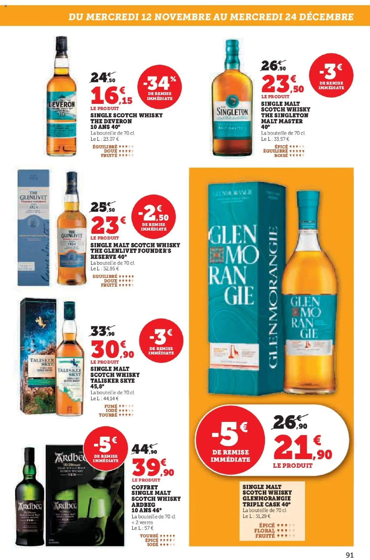 {H1} | Page: 91 | Produits: Whisky, Thé