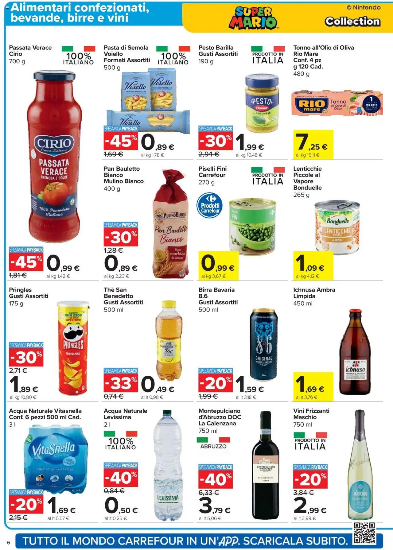 Volantino Carrefour del 14.10.2025 | Pagina: 6 | Prodotti: Lenticchie, Limone, Pesto, Acqua naturale