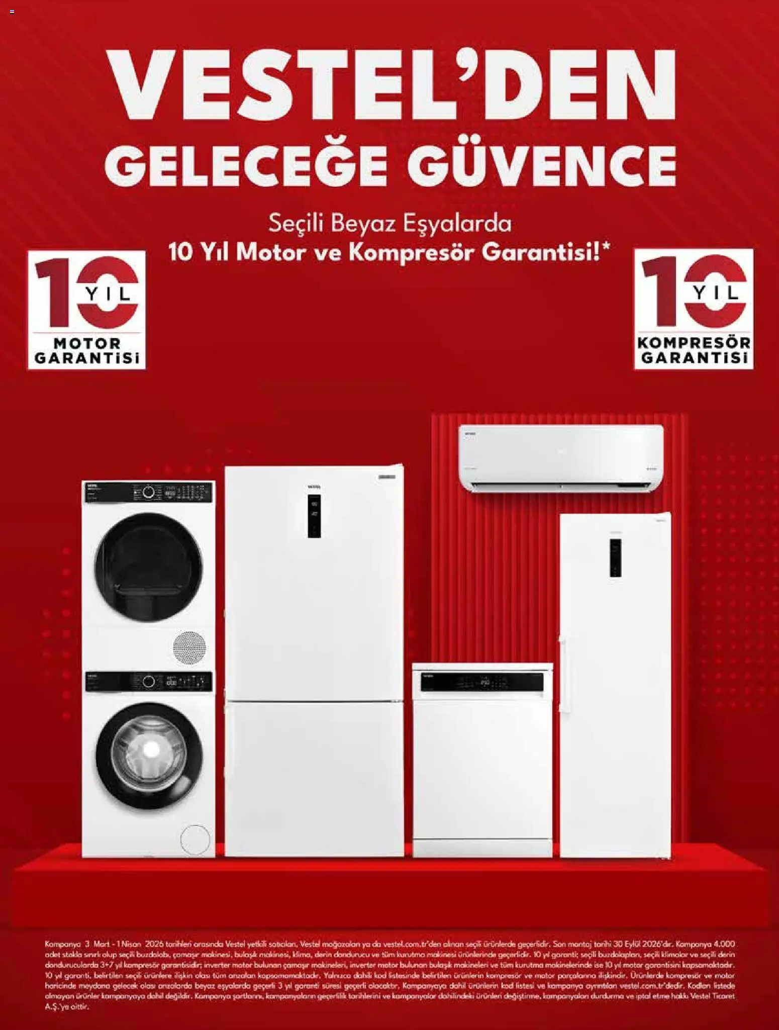 Vestel Katalog - 01.03.2026 tarihinden itibaren geçerlidir | Sayfa: 10 | Ürünler: Dondurucu