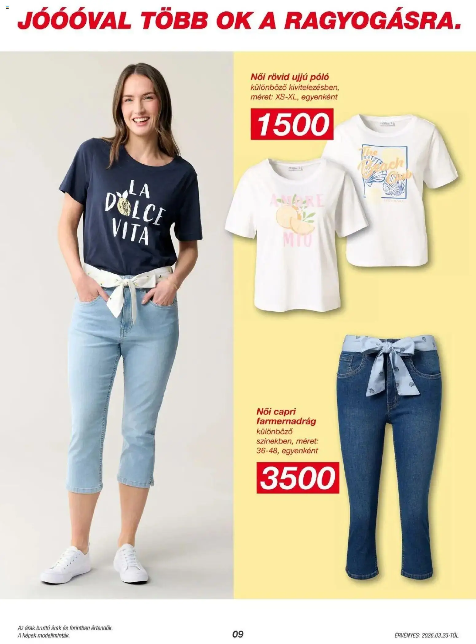 Kik akciós ujság - amely érvényes a következő dátumtól: 23.03.2026 | Oldal: 9 | Termékek: Farmernadrág