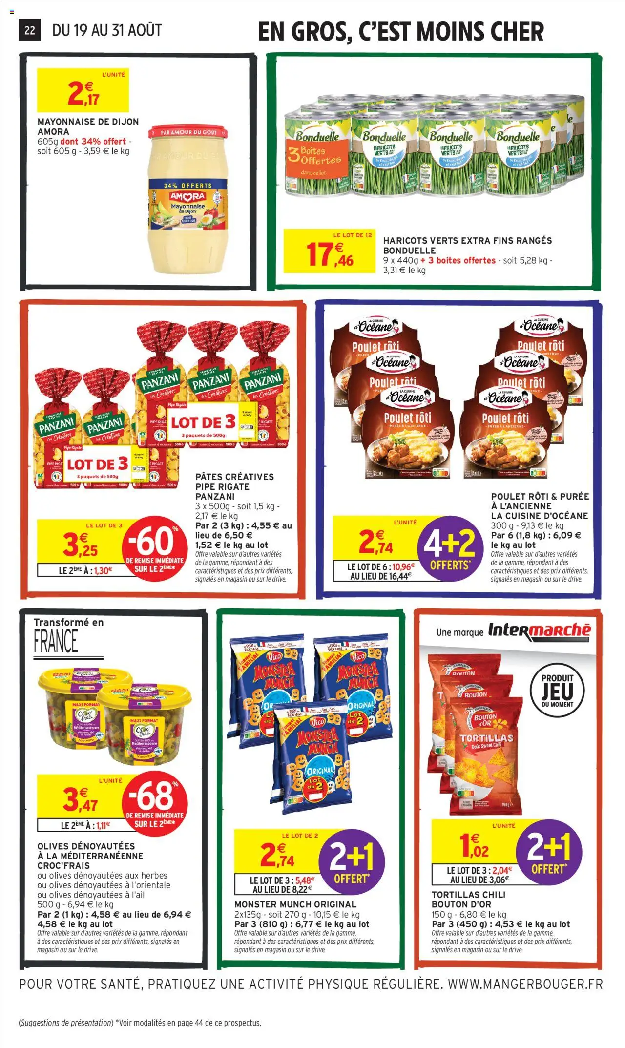  | Page: 22 | Produits: PC, Olives, Tortillas, Mayonnaise