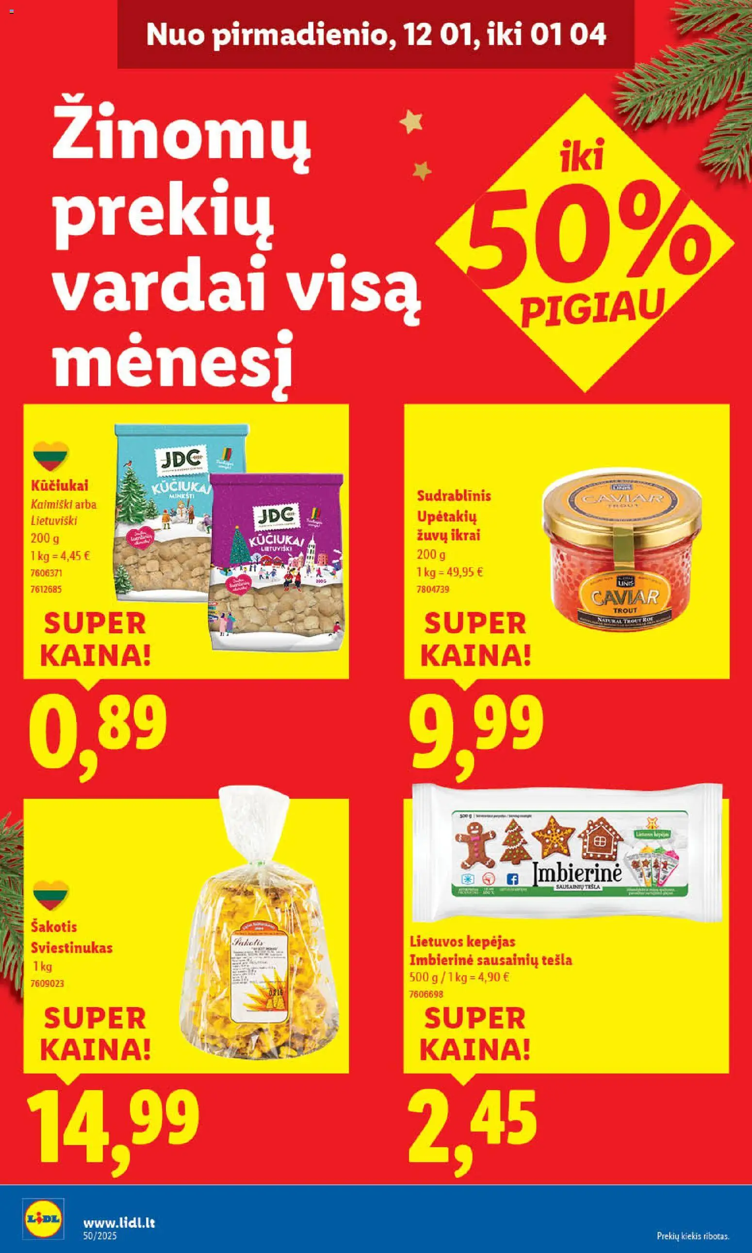LIDL akcijos nuo 11.12.2025 | Puslapis: 32 | Prekių: Ikrai