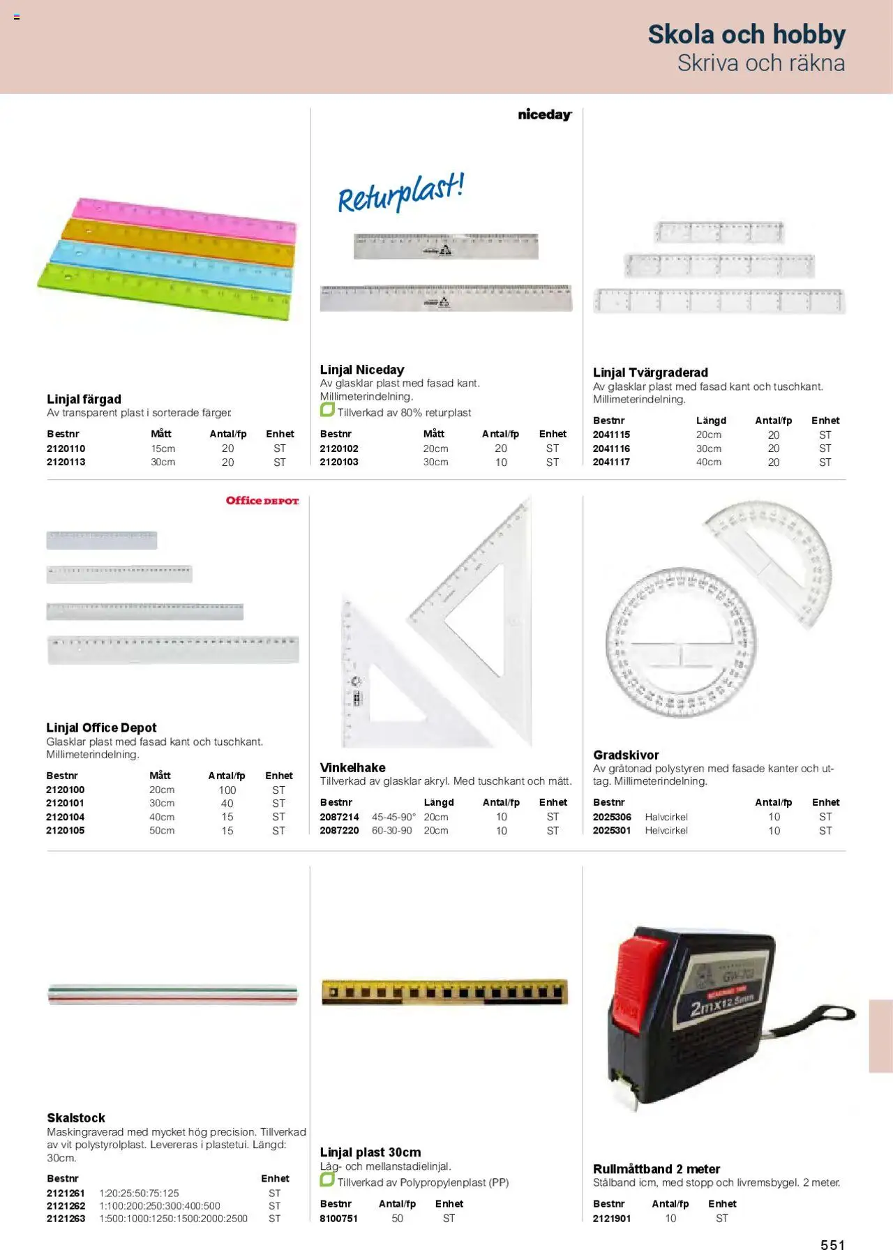 Office Depot reklamblad aktuell från 01.02.2025 | Sida: 553 | Produkter: Linjal
